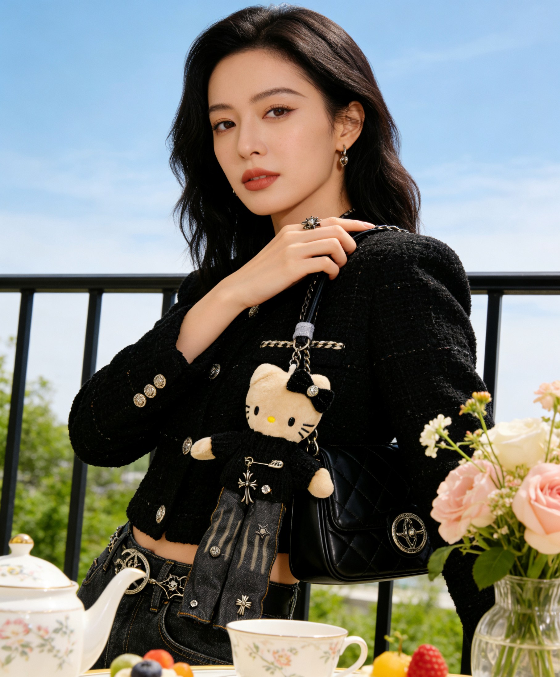 Chrome Hearts Hearts × Hello Kitty 限定挂件谁懂啊 克罗心把Hello Kitty做成了“拽姐”