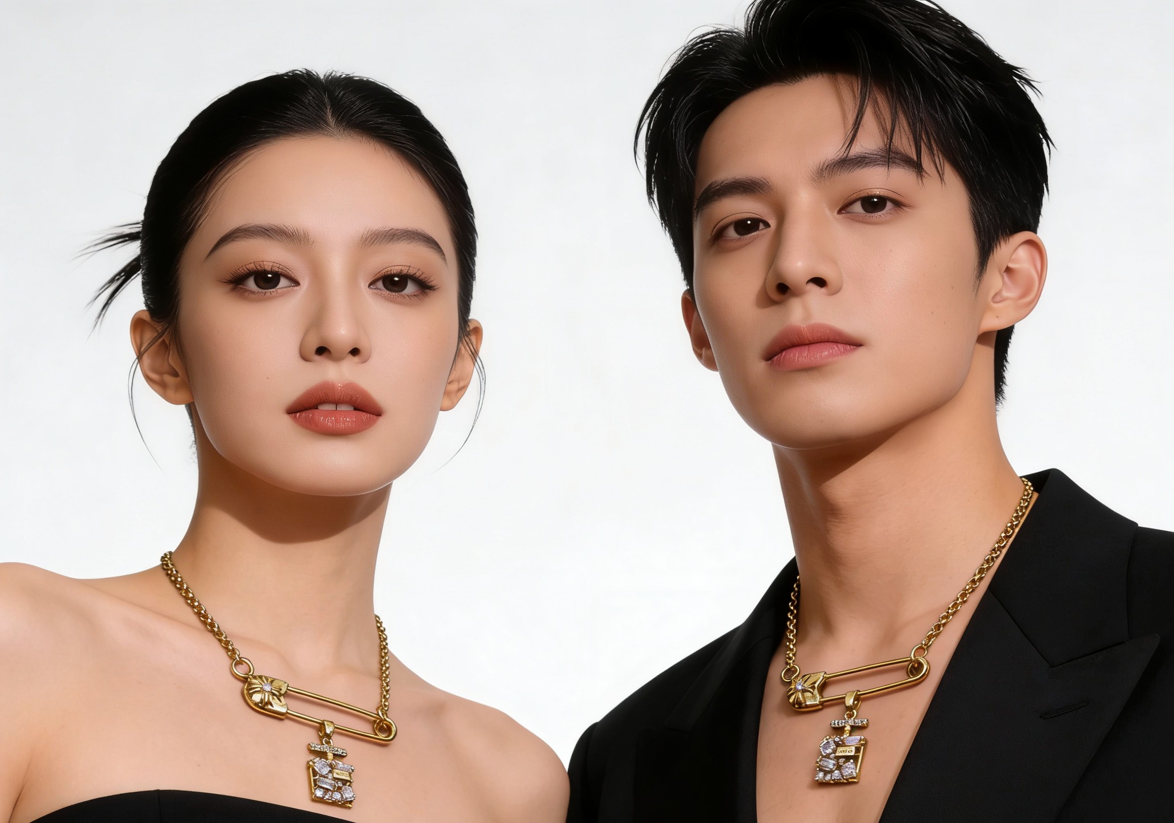 Chrome Hearts 克罗心镀金带钻别针项链成功狙击我的审美 刚拆封 它沉甸甸的分量就带来十足高级感 项链采用高品质镀金工艺