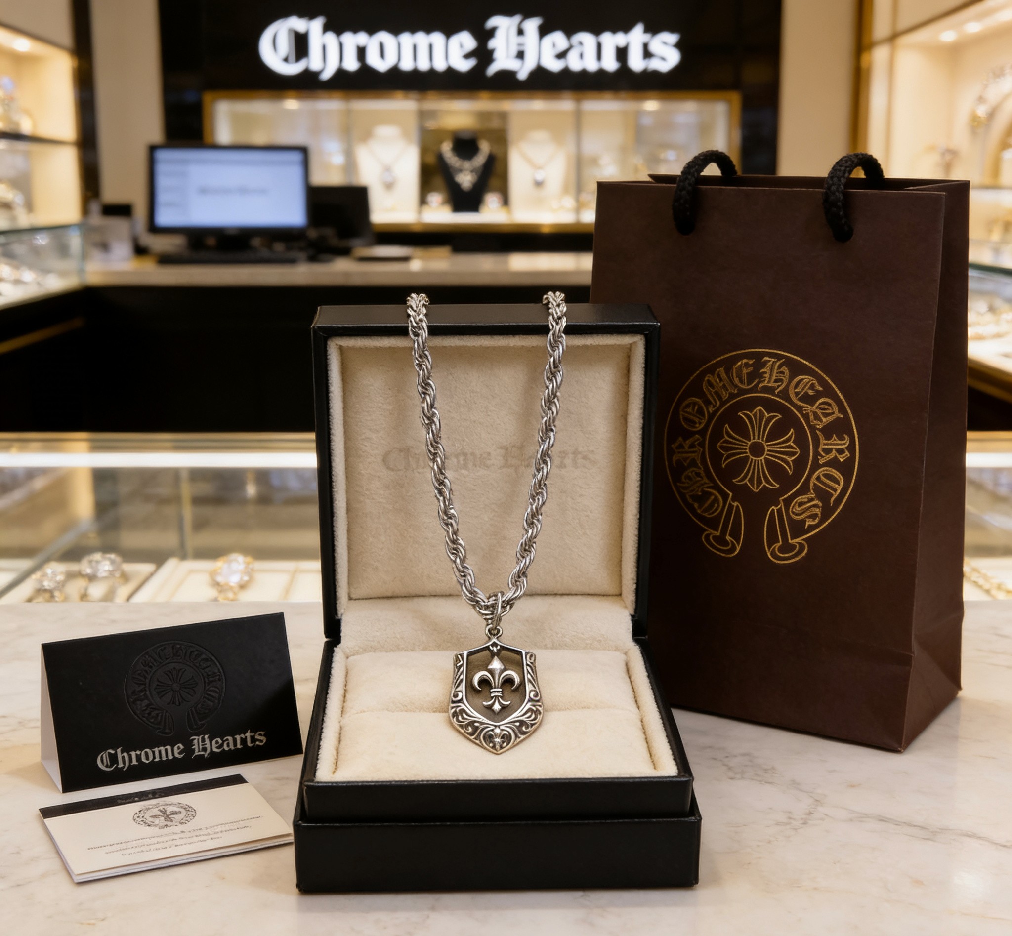 Chrome Hearts 推荐］𝐂𝐡𝐫𝐨𝐦𝐞 𝐡𝐞𝐚𝐫𝐭𝐬 克罗心 项链