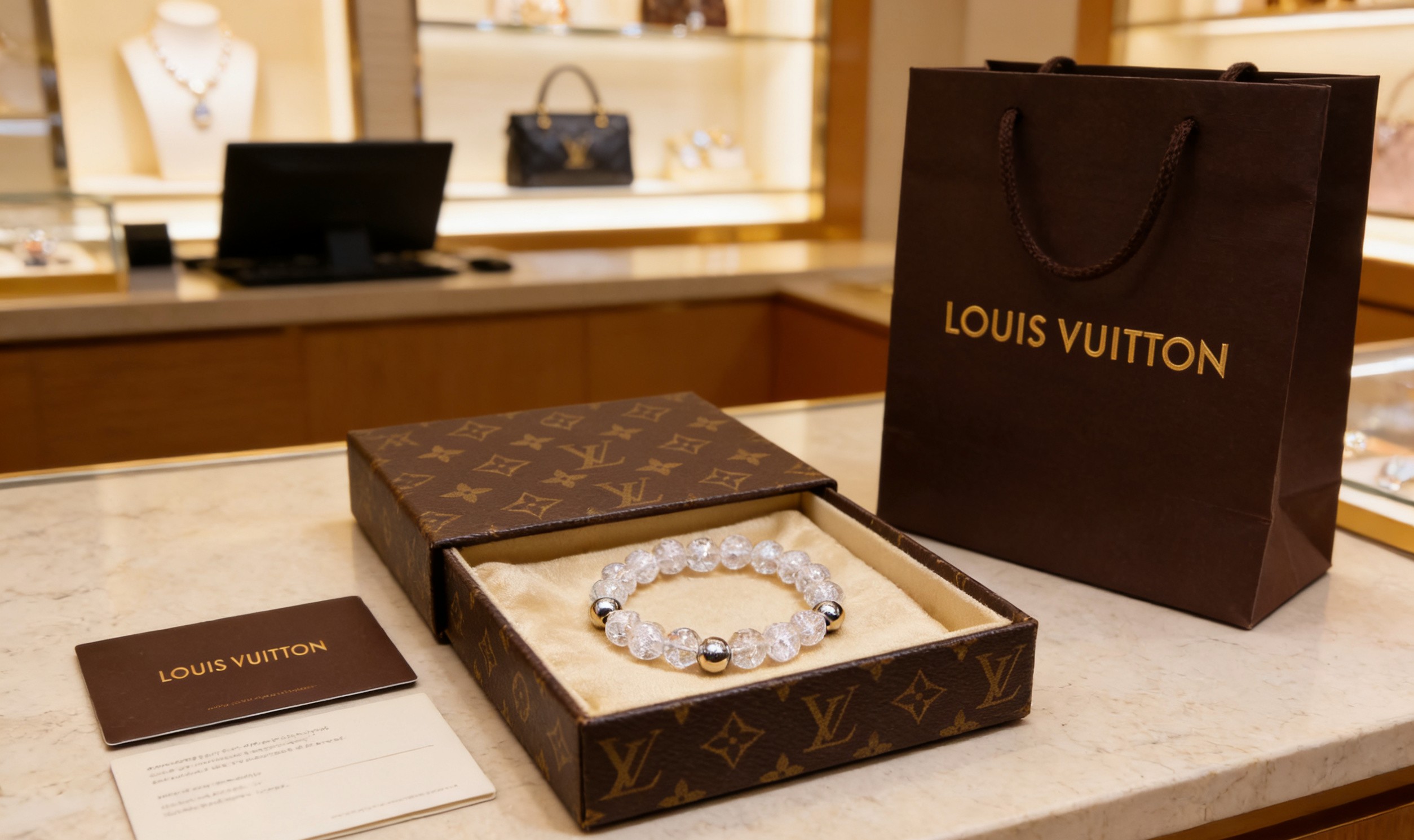 Louis Vuitton LV路易威登同源设计 融合多元素玛瑙与泰银 权志龙同款手链 做旧质感拉满 1:1开模