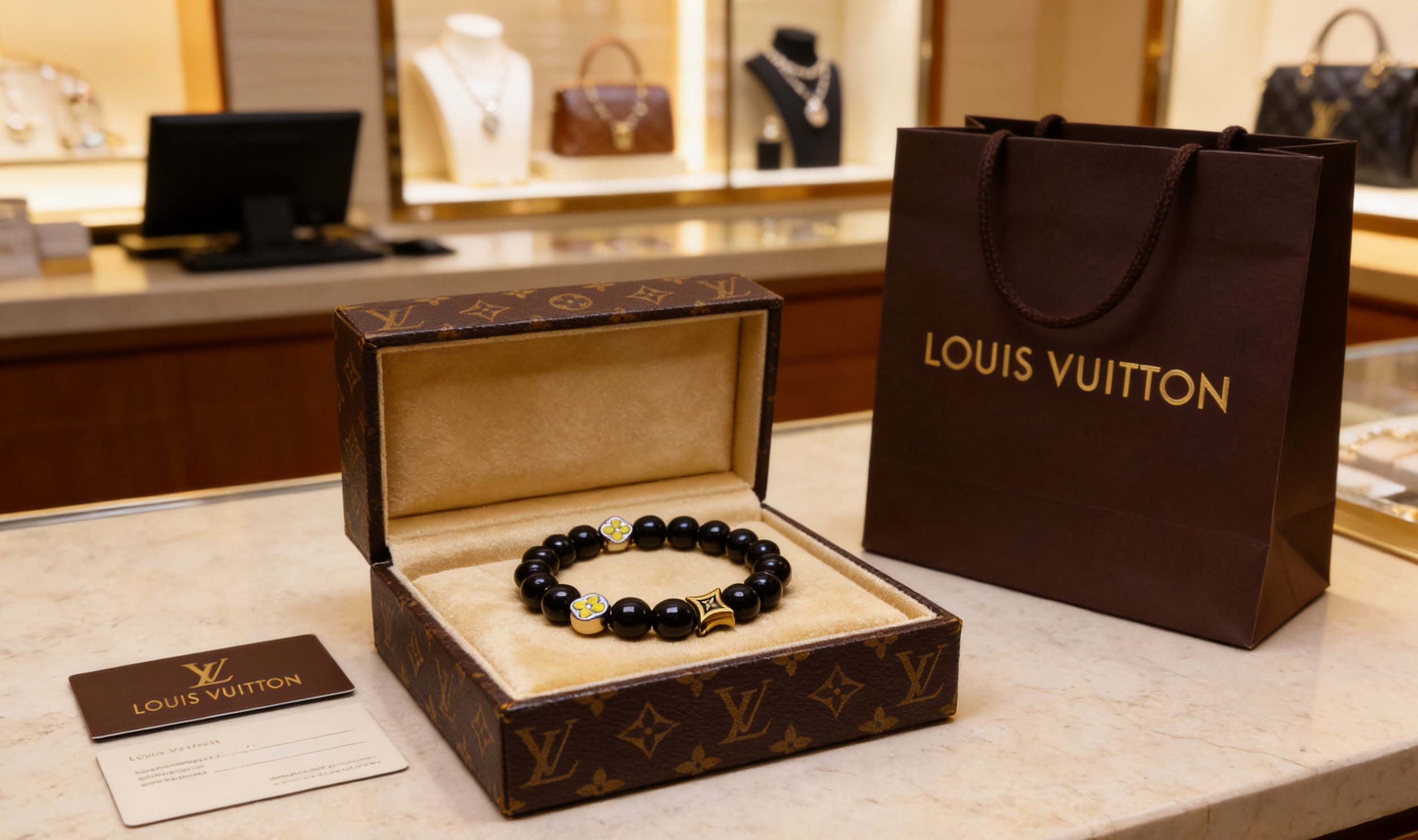 Louis Vuitton 𝐕𝐔𝐈𝐓𝐓𝐎𝐍 LV手串潮圈入场券 就能收入囊中这款最新LV手串。戴上它，你就是街头最靓的仔