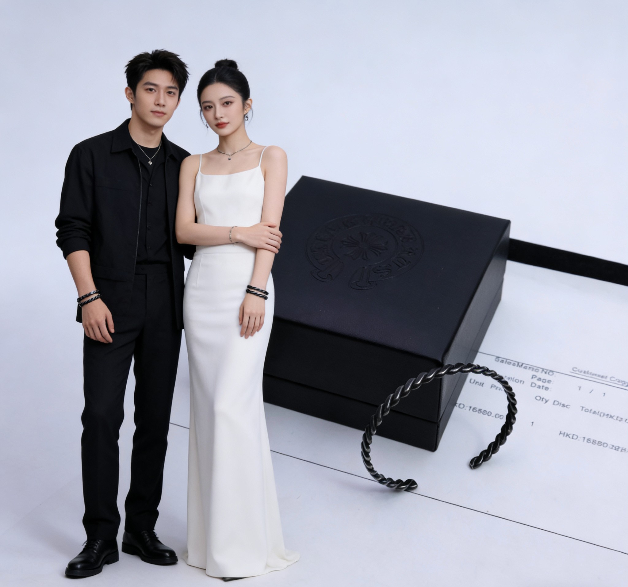 Chrome Hearts 𝐂𝐡𝐫𝐨𝐦𝐞 𝐇𝐞𝐚𝐫𝐭𝐬 克罗心 开口手镯 末日美学暴击