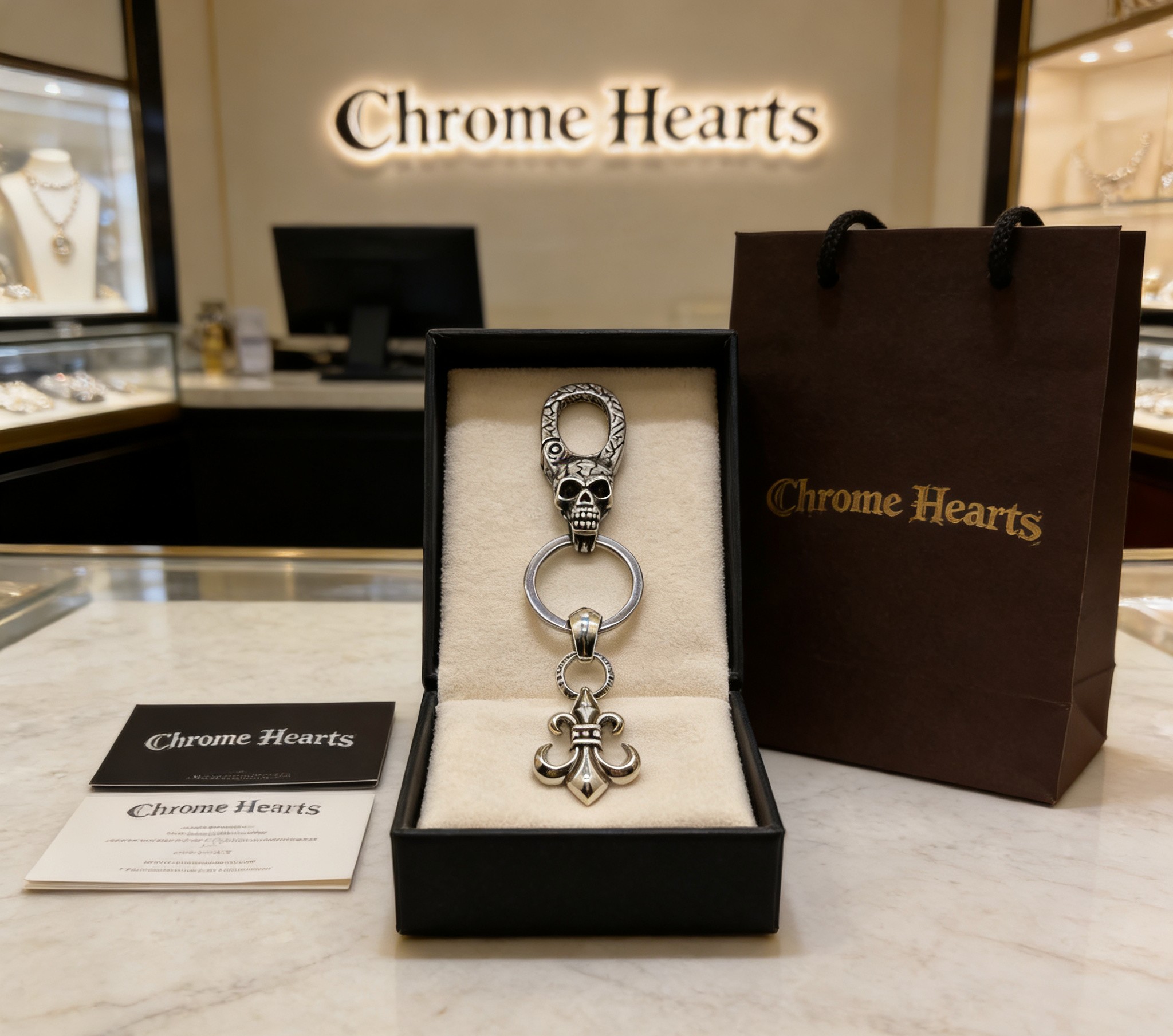 Chrome Hearts 𝐡𝐞𝐚𝐫𝐭［ 上架］克罗心钥匙扣挂件 挂件 裤 包 挂件 做工、质感一流