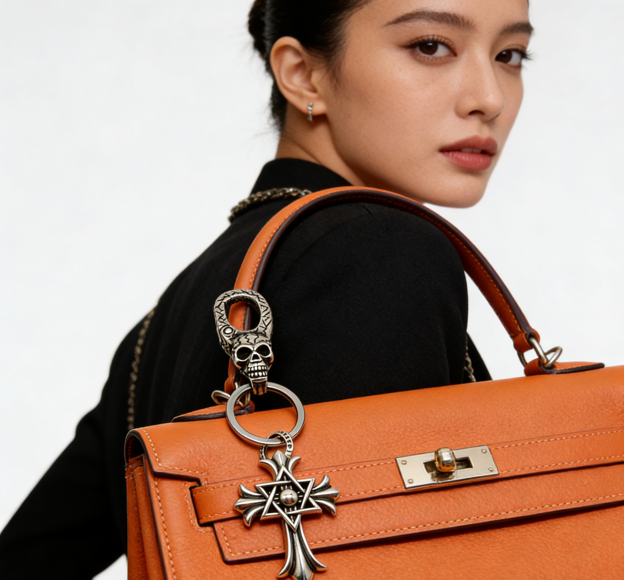 Chrome Hearts 𝐡𝐞𝐚𝐫𝐭［ 上架］克罗心钥匙扣挂件 挂件 裤 包 挂件 做工、质感一流