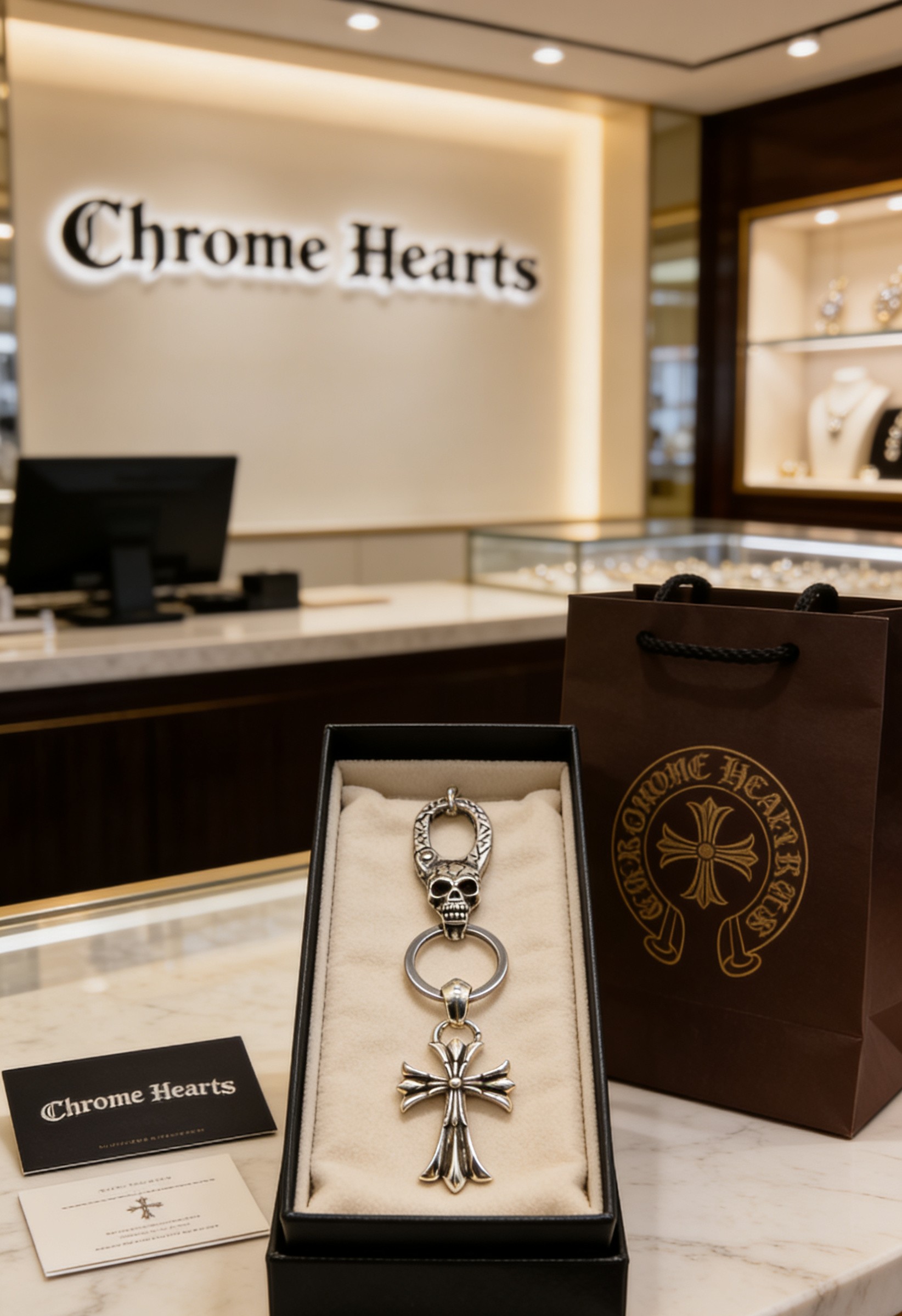 Chrome Hearts 𝐡𝐞𝐚𝐫𝐭［ 上架］克罗心钥匙扣挂件 挂件 裤 包 挂件 做工、质感一流