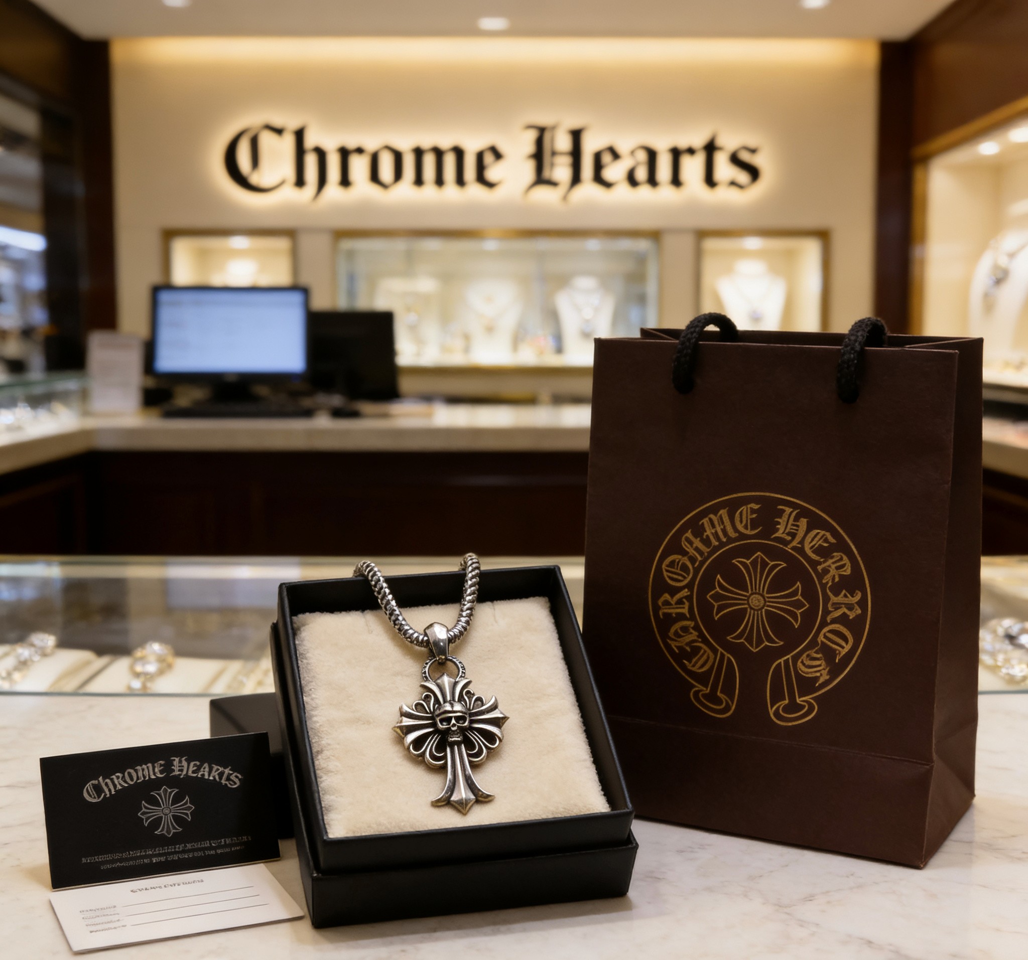 Chrome Hearts 推荐］𝐂𝐡𝐫𝐨𝐦𝐞 𝐡𝐞𝐚𝐫𝐭𝐬 克罗心 项链