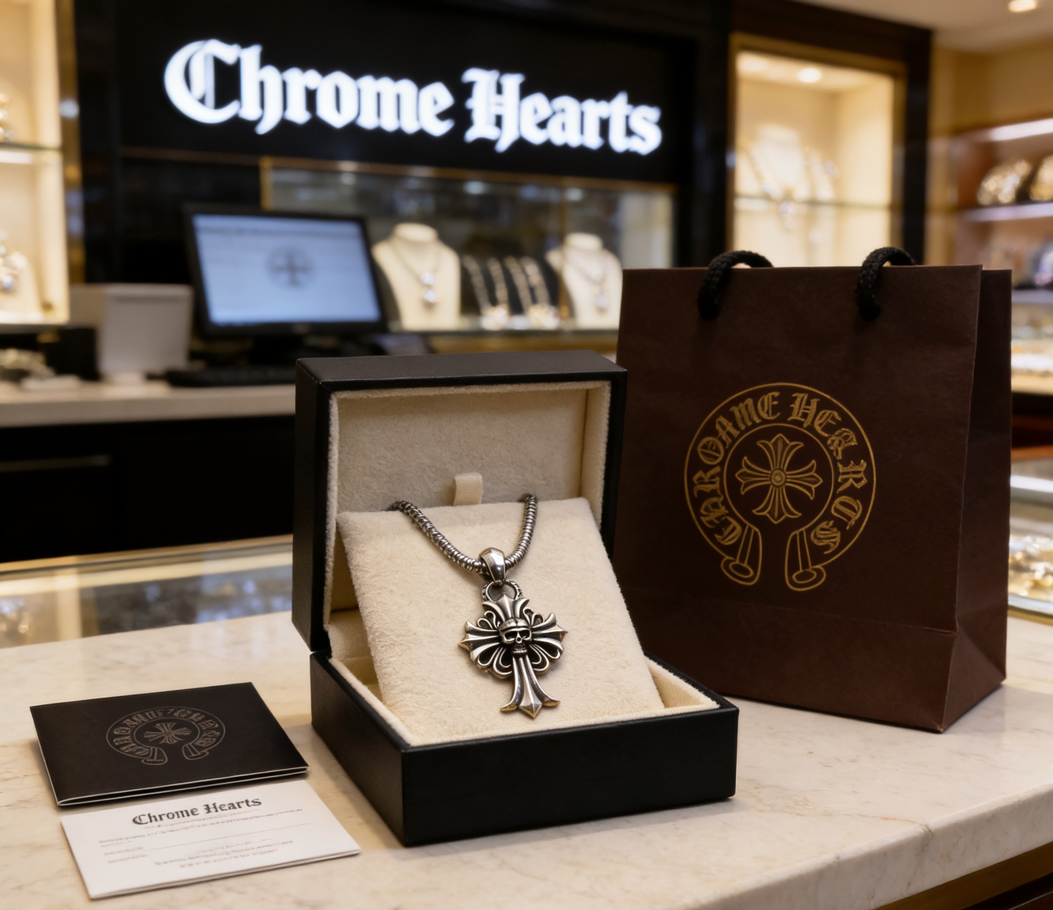 Chrome Hearts 推荐］𝐂𝐡𝐫𝐨𝐦𝐞 𝐡𝐞𝐚𝐫𝐭𝐬 克罗心 项链