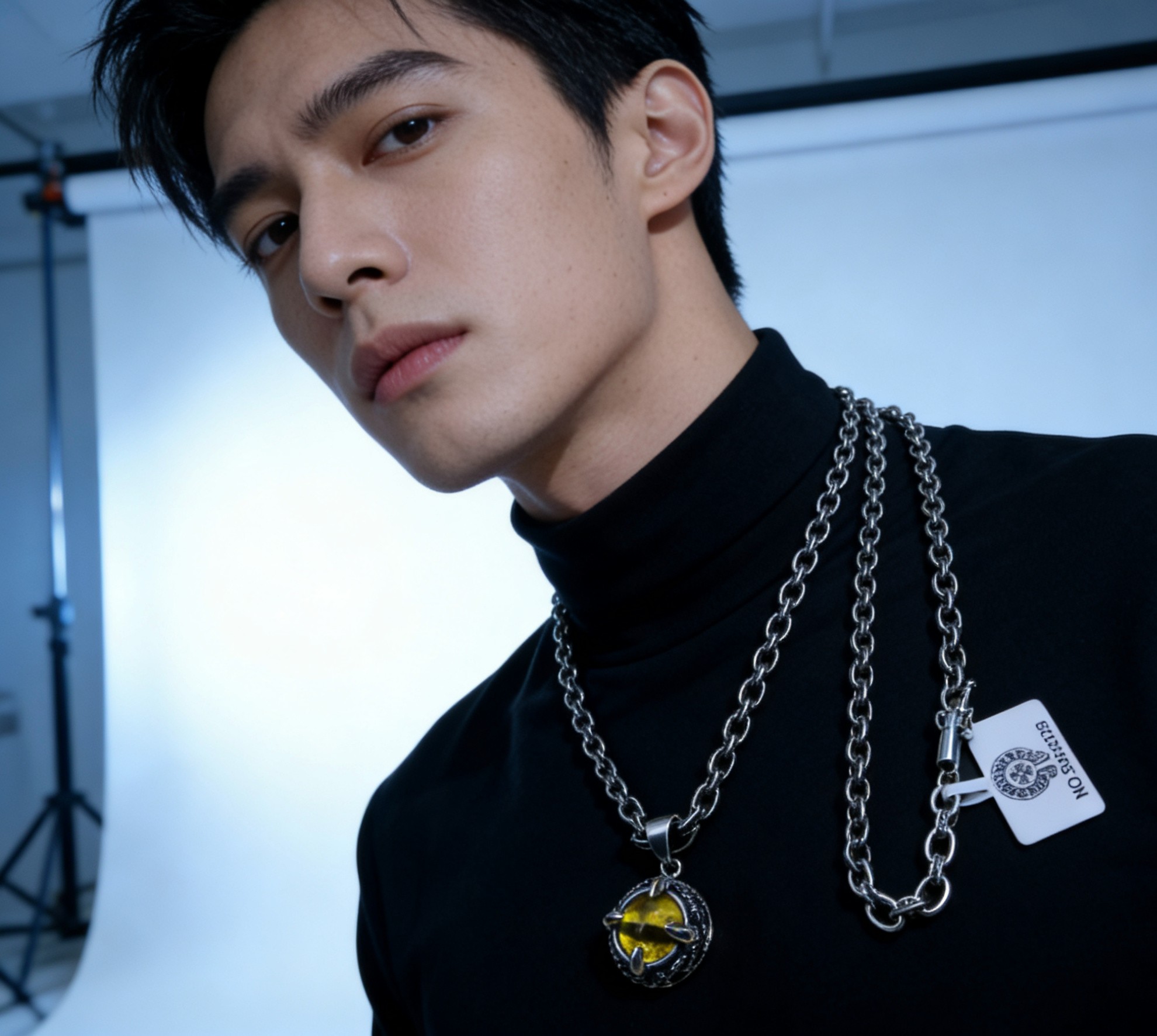 Chrome Hearts 𝐡𝐞𝐚𝐫𝐭𝐬 克罗心字母链 暗 ［字母暴动］ 蚀刻字母链｜纯手工镌刻末日密语