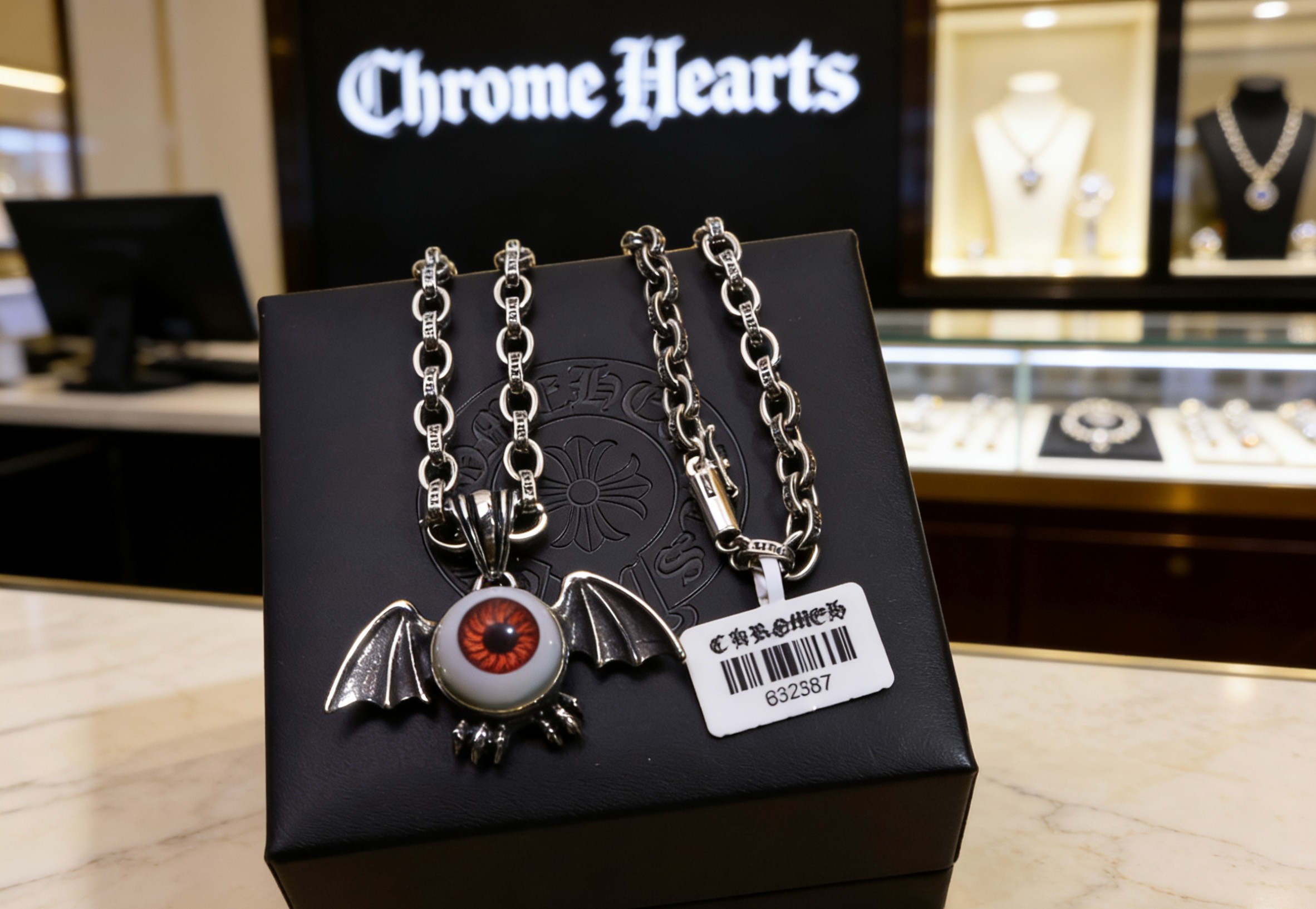 Chrome Hearts 𝐡𝐞𝐚𝐫𝐭𝐬 克罗心字母链 暗 ［字母暴动］ 蚀刻字母链｜纯手工镌刻末日密语