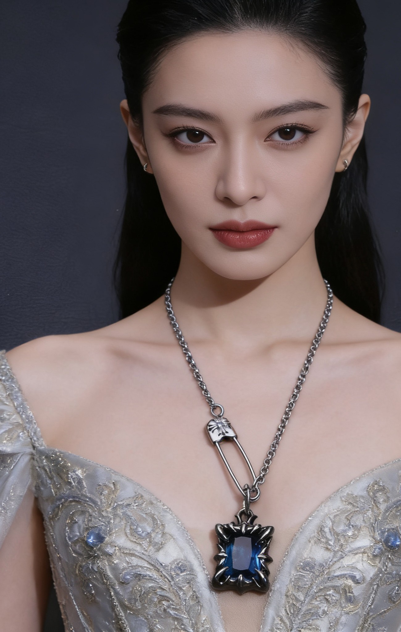 Chrome Hearts 𝐡𝐞𝐚𝐫𝐭𝐬 克罗心项链胸针链