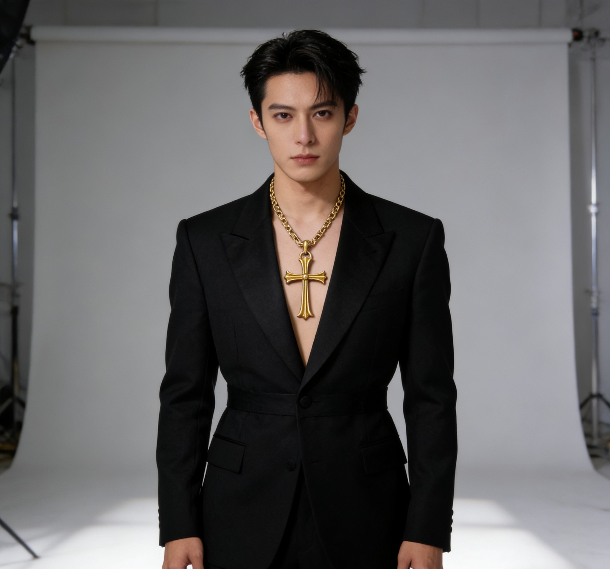 Chrome Hearts 2026 推荐𝐂𝐡𝐫𝐨𝐦𝐞 𝐡𝐞𝐚𝐫𝐭𝐬 克罗心项链 ，火焰圣剑十字架回形链