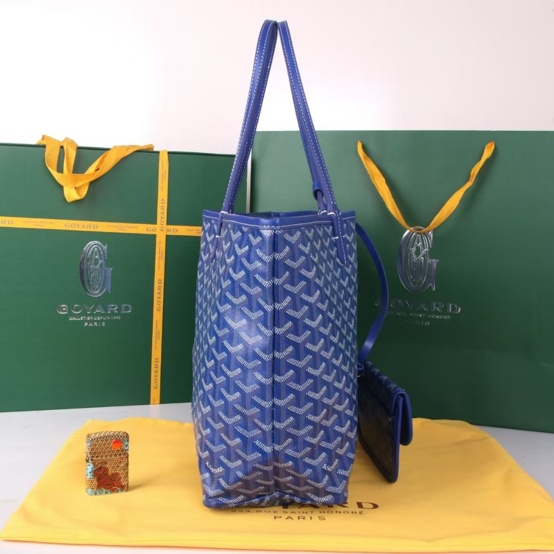 《工厂直销》戈雅：新款购物袋蓝色：中号尺寸：袋47cm，底34高27底宽15cm多次研究与改良，不断提升