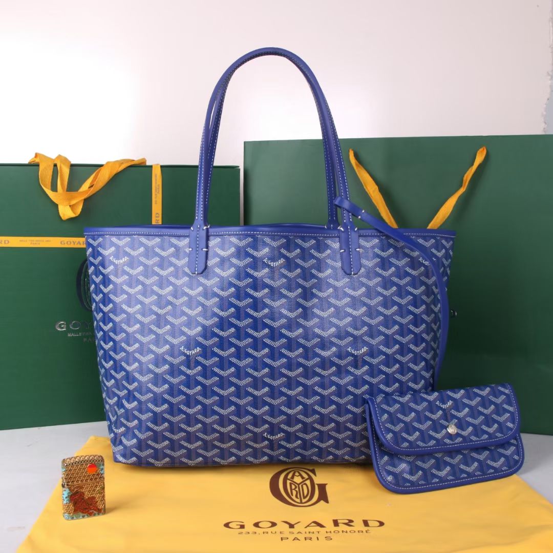 《工厂直销》戈雅：新款购物袋蓝色：中号尺寸：袋47cm，底34高27底宽15cm多次研究与改良，不断提升