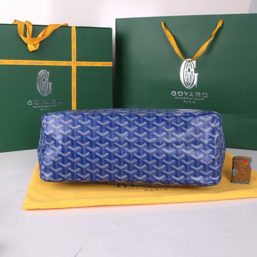 《工厂直销》戈雅：新款购物袋蓝色：中号尺寸：袋47cm，底34高27底宽15cm多次研究与改良，不断提升