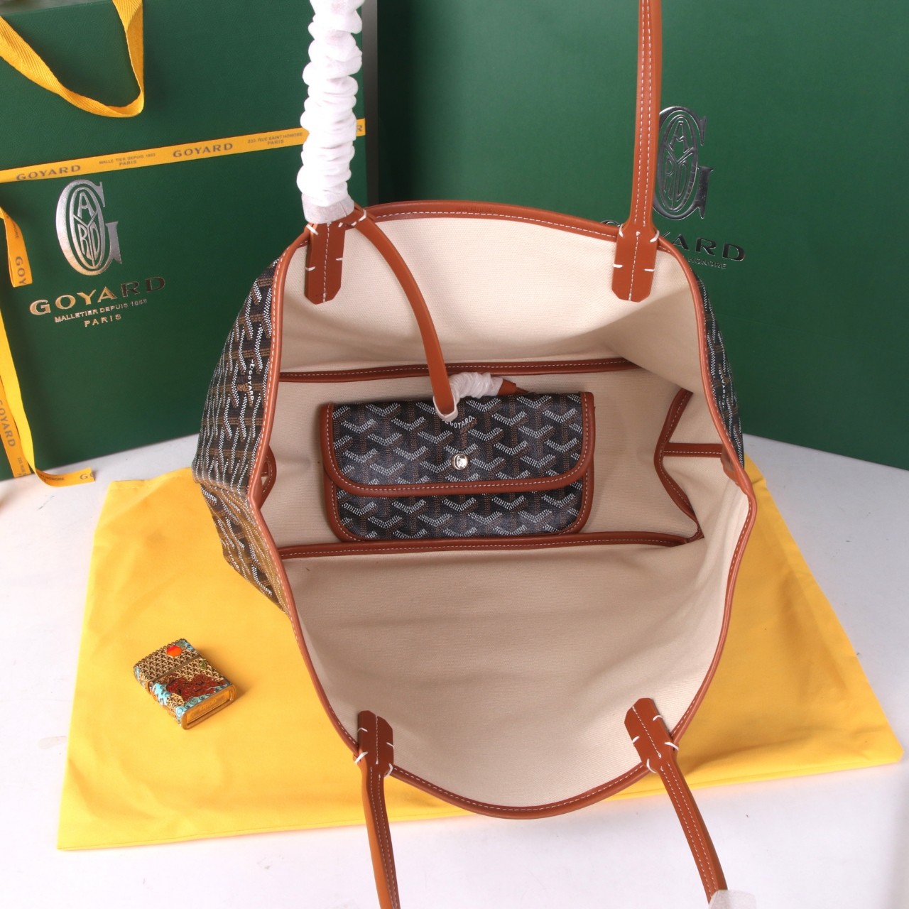 《工厂直销》戈雅：‌大号购物袋，颜色：土黄，大号尺寸：袋口55cm，低高40，高30，底宽15cm[66