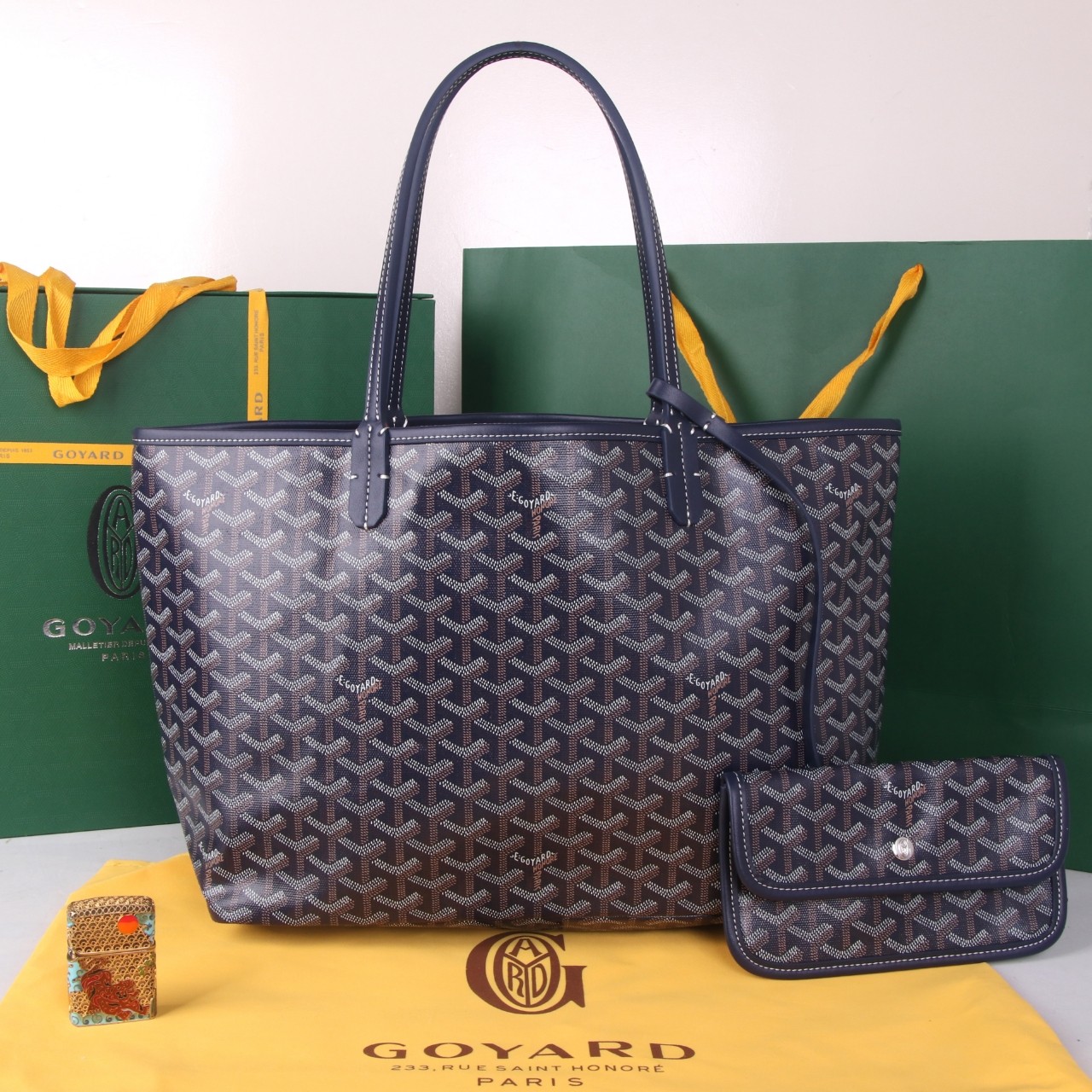 《工厂直销》戈雅：‌大号购物袋，颜色：新宝蓝，大号尺寸：袋口55cm，低高40，高30，底宽15cm[6