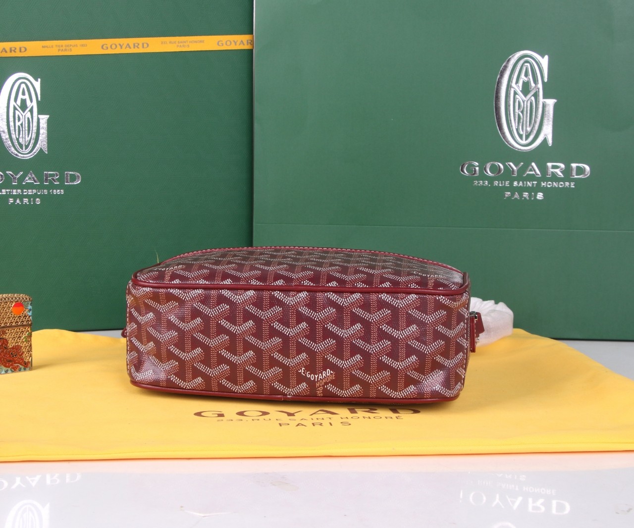 《工厂直销》戈雅：‌相机包，颜色：枣红，尺寸‌23x8x14cm[666]细节看图