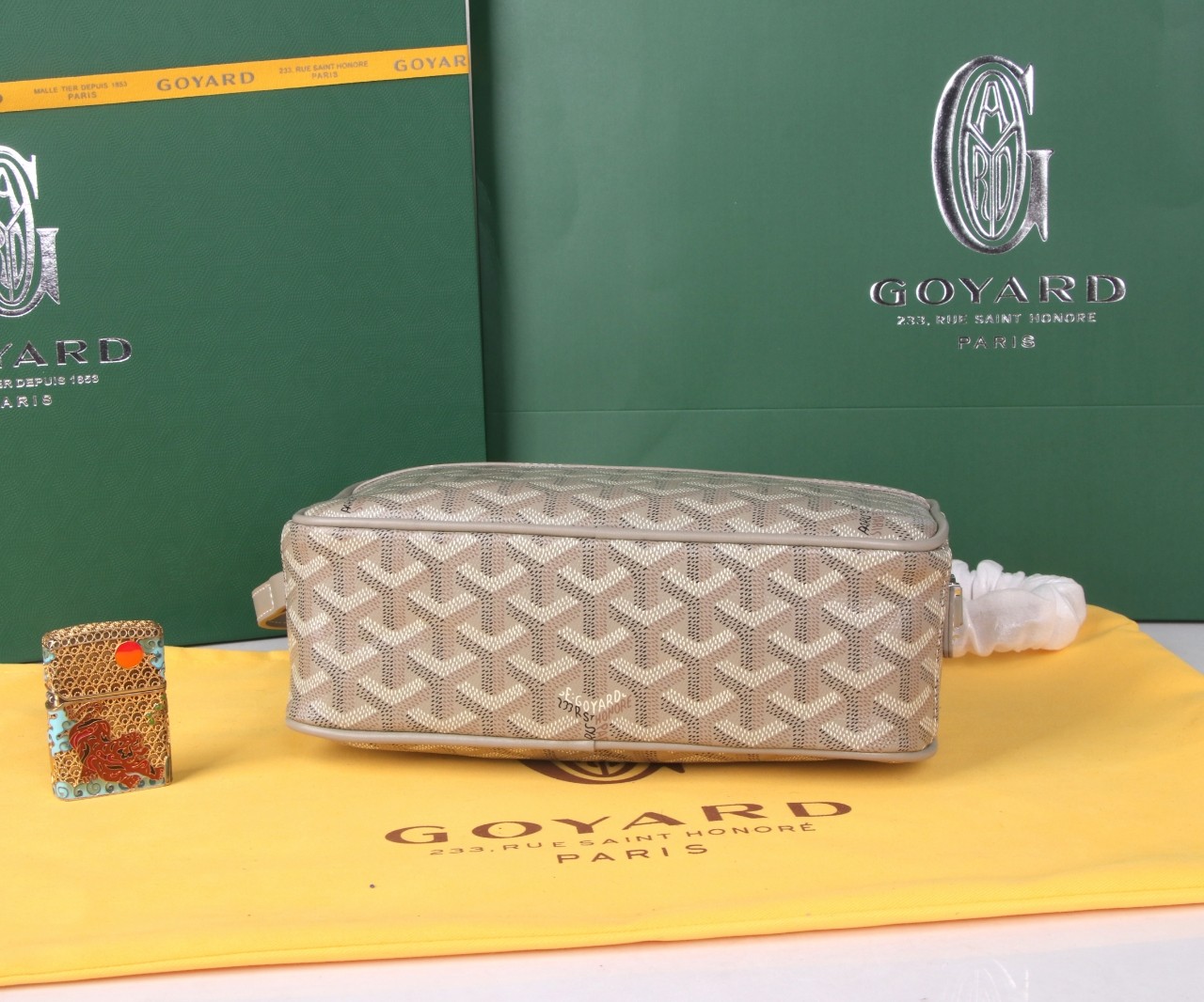 《工厂直销》戈雅：‌相机包，颜色：卡其，尺寸‌23x8x14cm[666]细节看图