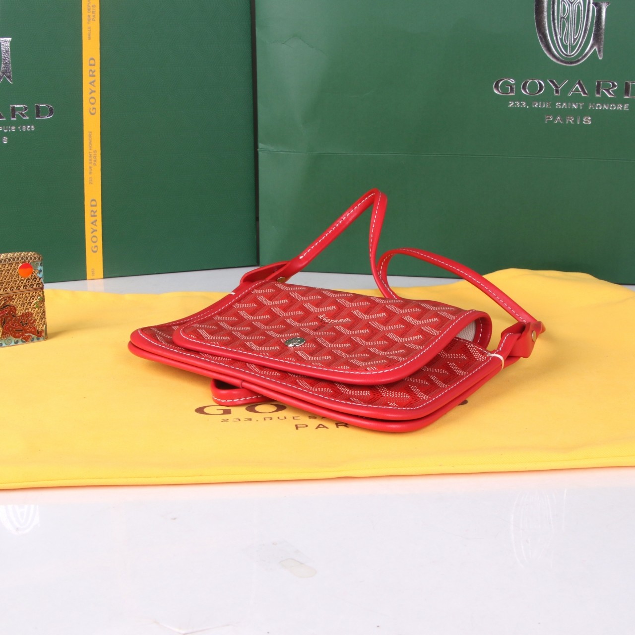 《工厂直销》戈雅：‌信封包，颜色：红色，尺寸20cm*15cm