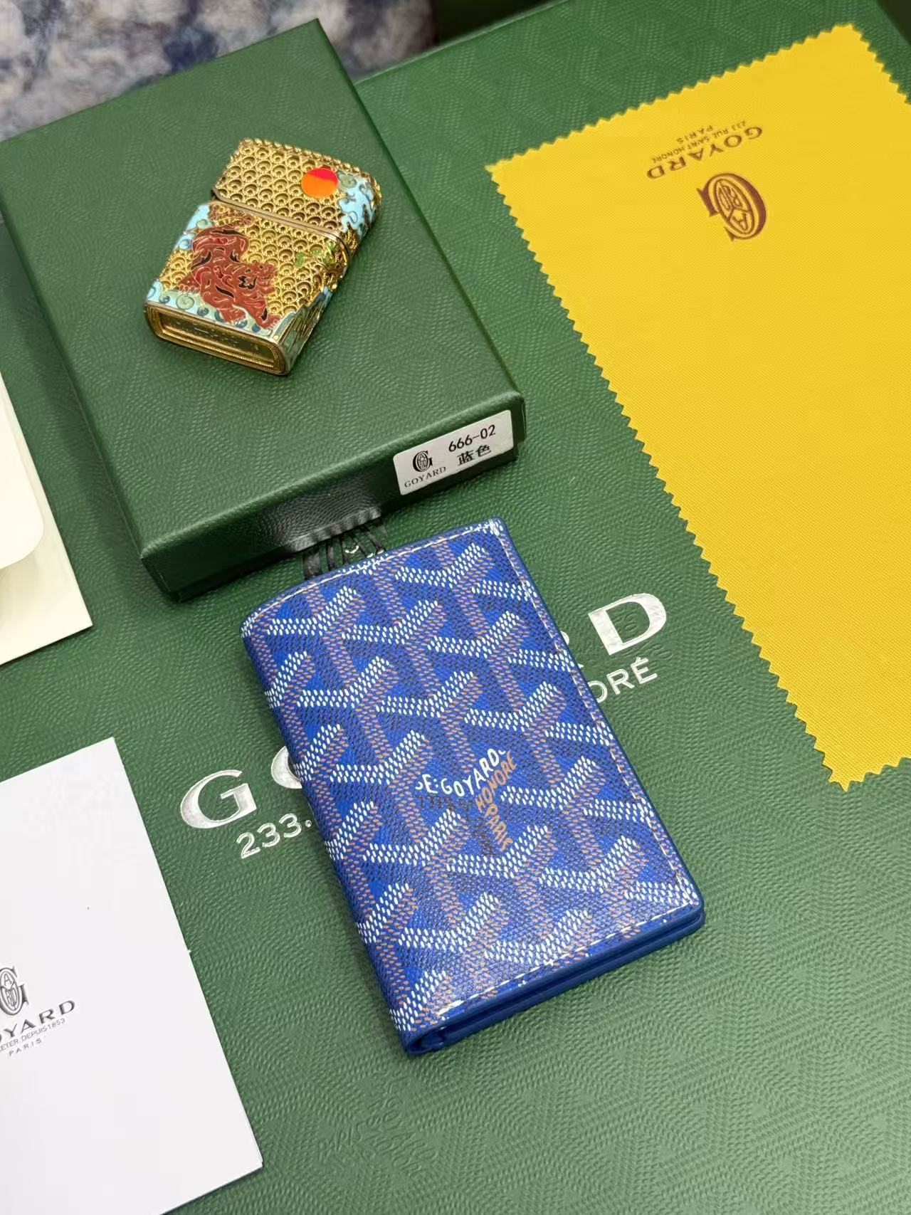 Goyard对折卡包 日常搭配必备单品，官网1:1顶级材质手工精细，11个颜色现货供应， SAINT-PIERRE卡夹的