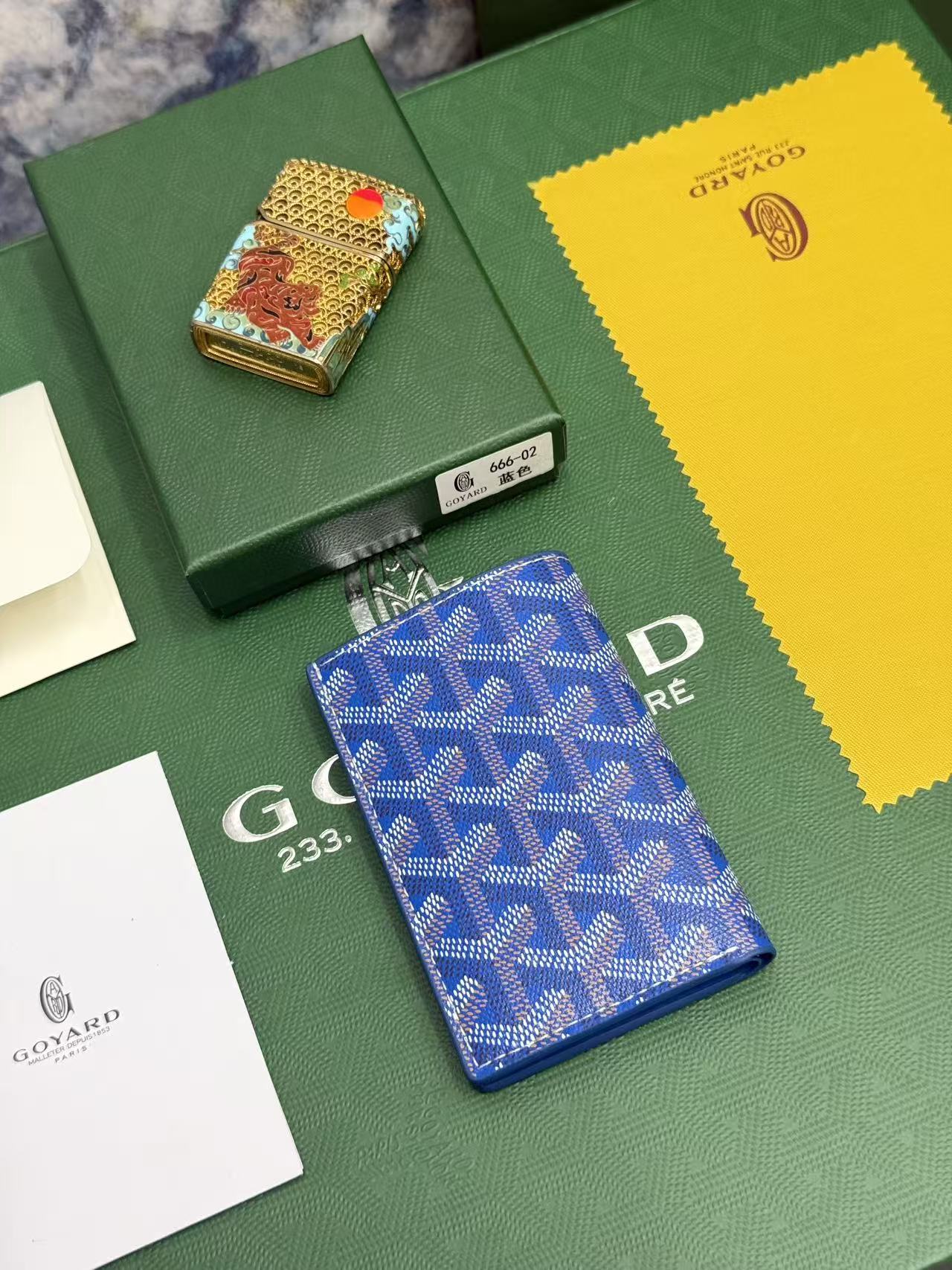 Goyard对折卡包 日常搭配必备单品，官网1:1顶级材质手工精细，11个颜色现货供应， SAINT-PIERRE卡夹的