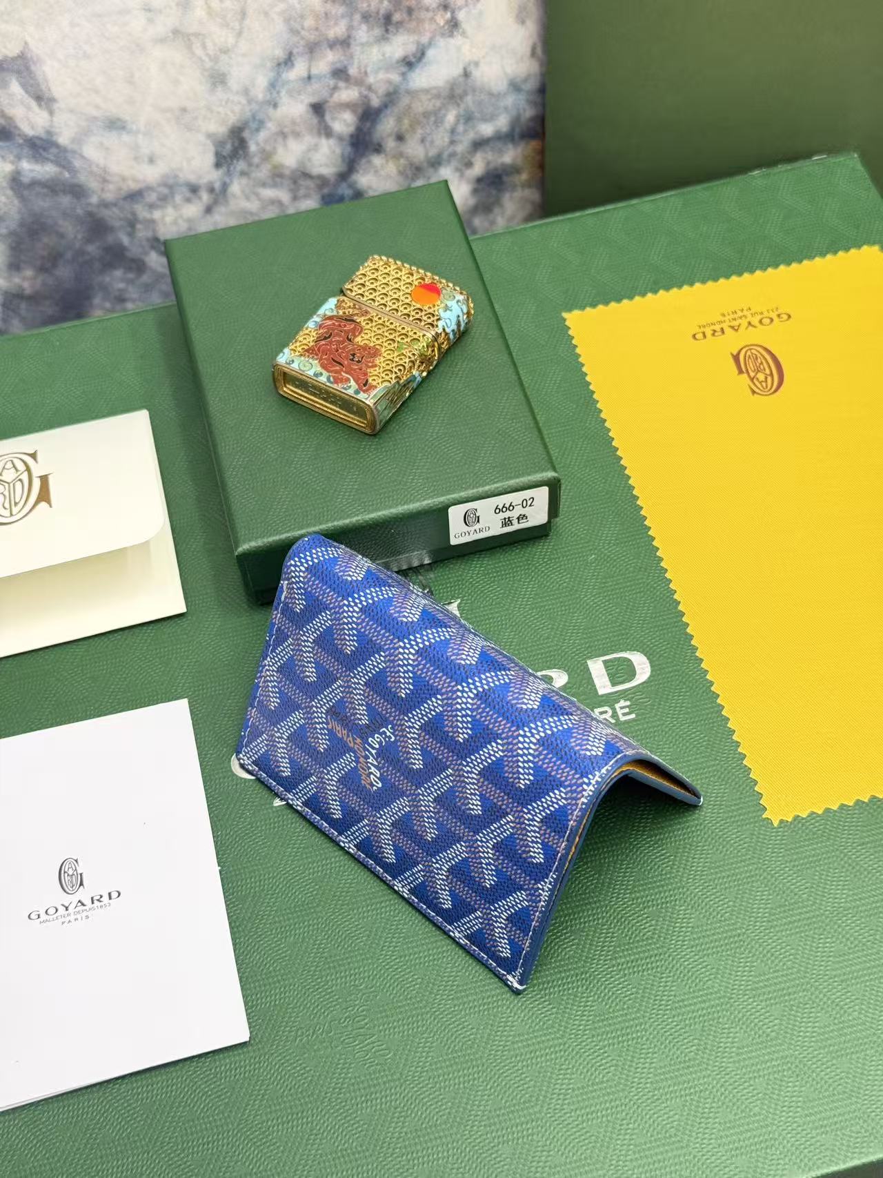 Goyard对折卡包 日常搭配必备单品，官网1:1顶级材质手工精细，11个颜色现货供应， SAINT-PIERRE卡夹的