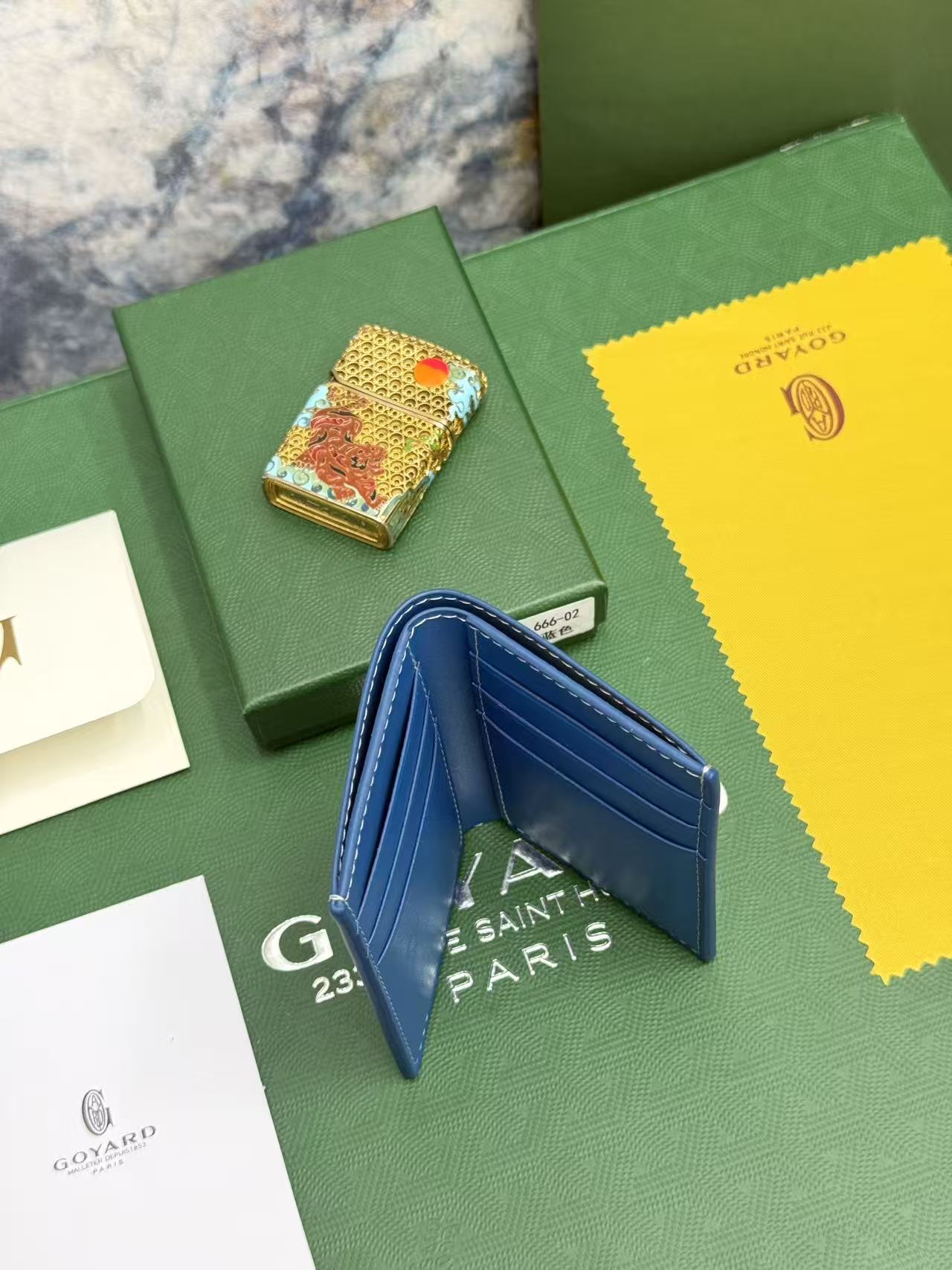 Goyard对折卡包 日常搭配必备单品，官网1:1顶级材质手工精细，11个颜色现货供应， SAINT-PIERRE卡夹的
