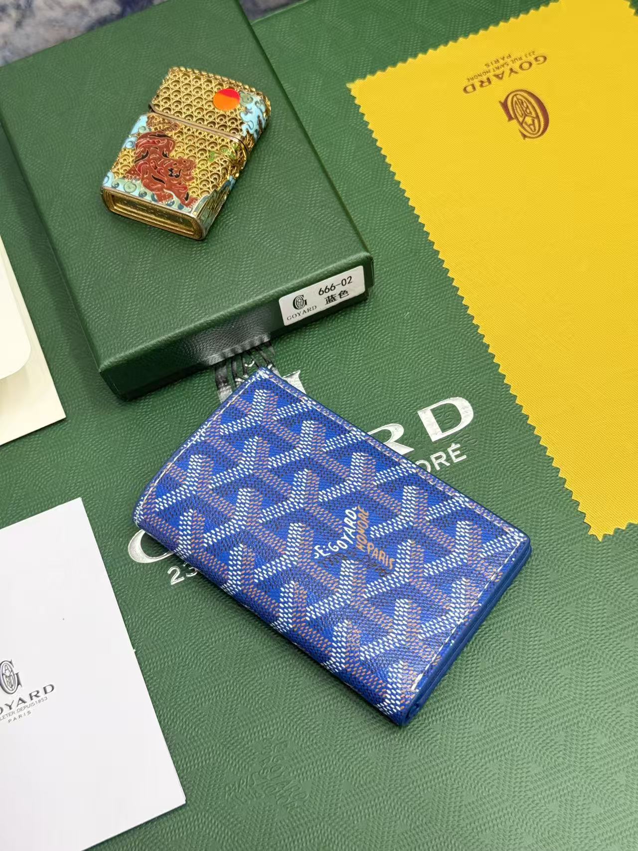 Goyard对折卡包 日常搭配必备单品，官网1:1顶级材质手工精细，11个颜色现货供应， SAINT-PIERRE卡夹的