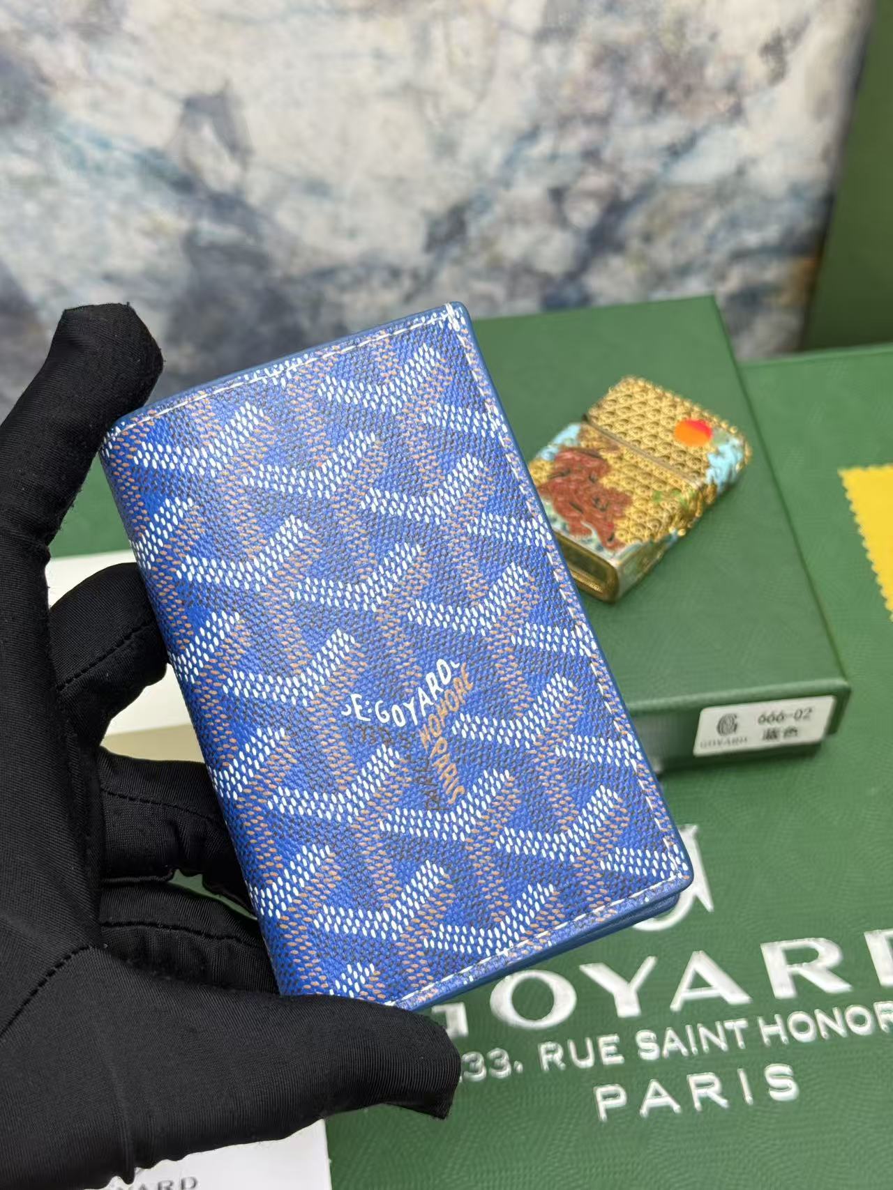 Goyard对折卡包 日常搭配必备单品，官网1:1顶级材质手工精细，11个颜色现货供应， SAINT-PIERRE卡夹的