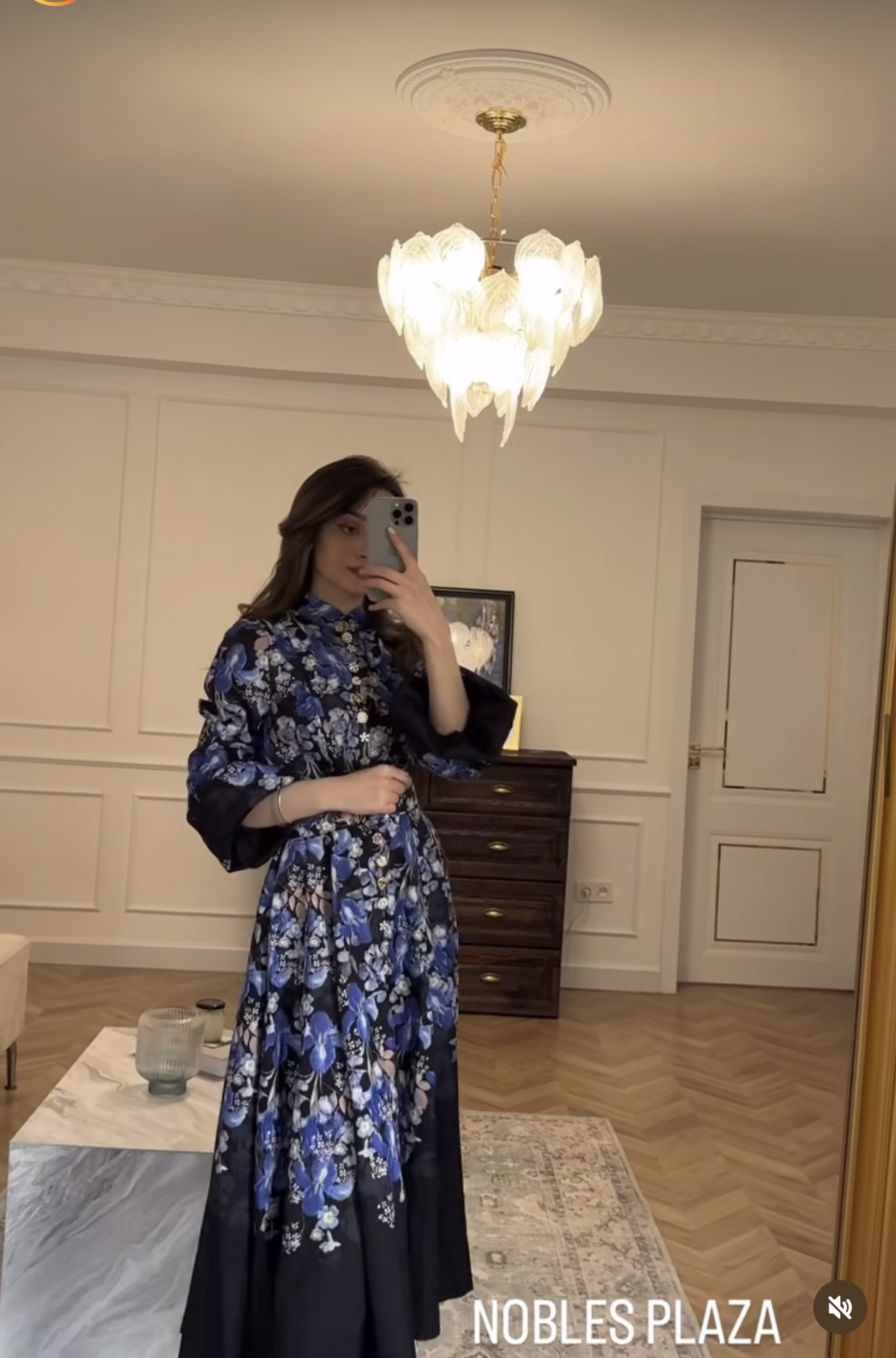 Zimmermann Vêtements Robes Bleu Imprimé Lin Manches longues