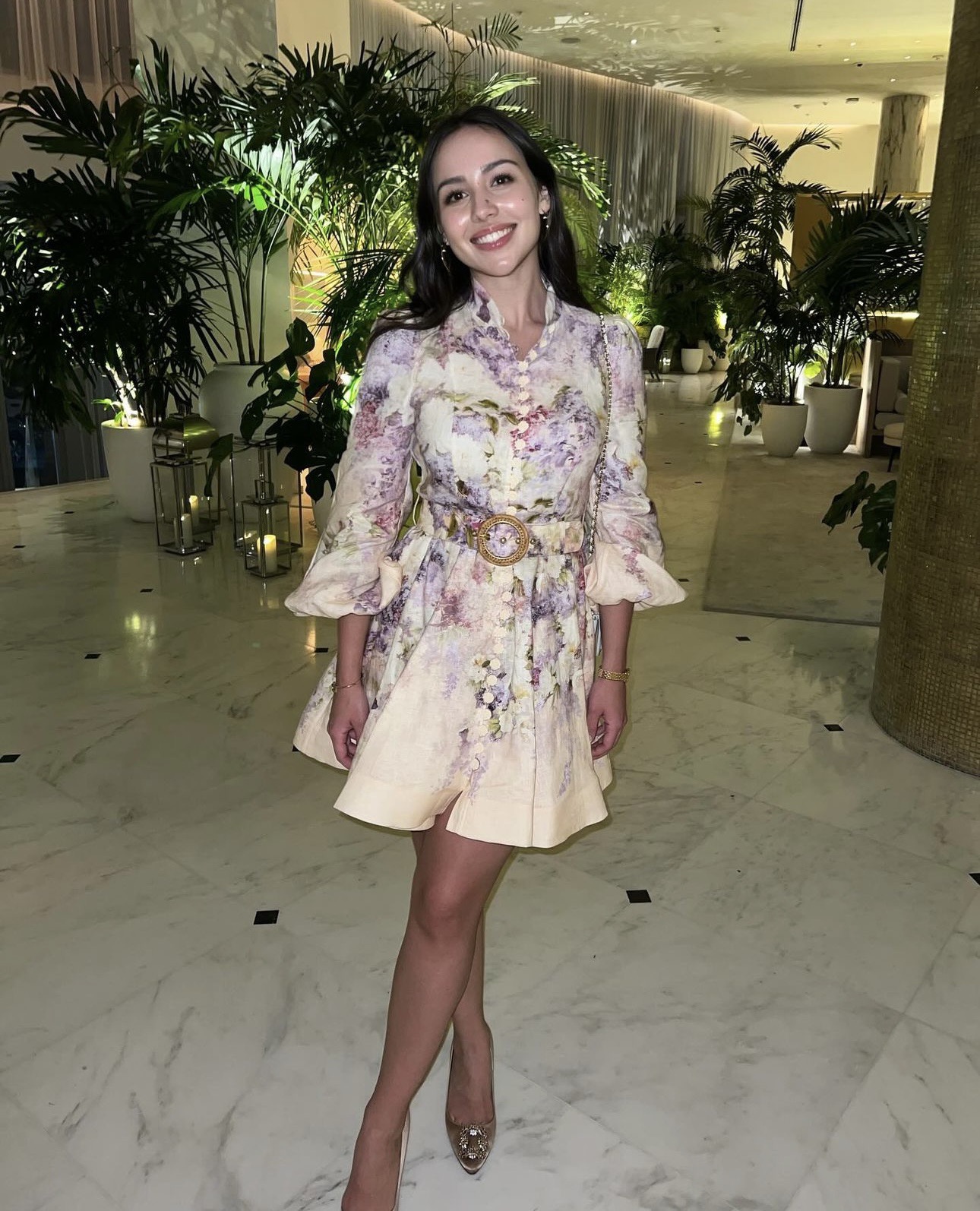 Zimmermann Vêtements Robes La couleur violette Imprimé Manches longues