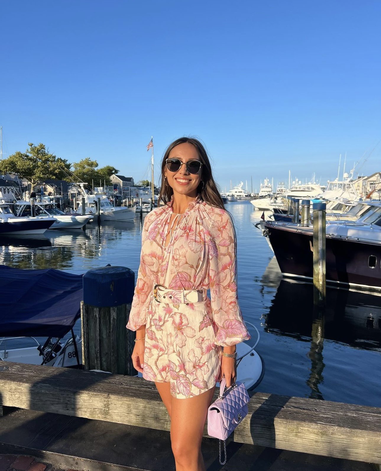 Zimmermann Vêtements Chemises & Chemisiers Shorts Débardeur Couleur rose Imprimé Manches longues