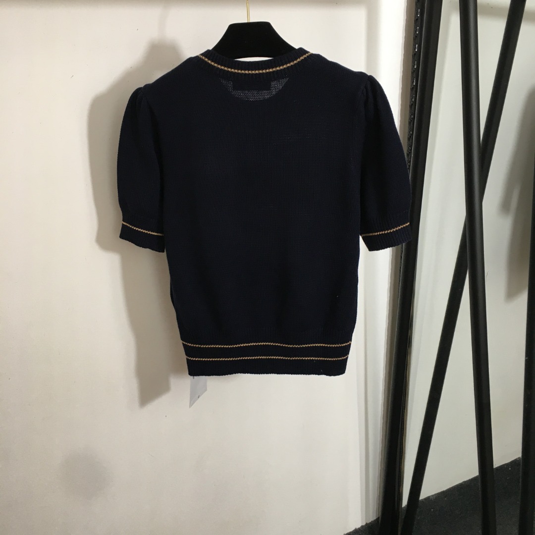 dior lucky star short sleeved sweater