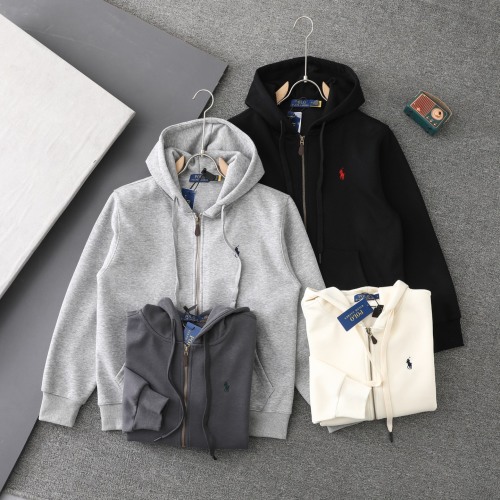 Ralph Lauren Polo Zip-Up Hoodie: Embroidered Logo, Unisex, Casual Style 1 Ralph Lauren Polo Zip-Up Hoodie: Embroidered Logo, Unisex, Casual Style