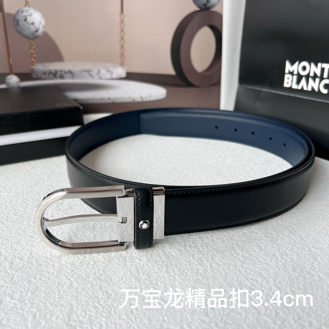 品牌万宝龙Montblanc家持续其一贯的高雅绅士精致的风格进口小牛皮手感细腻柔软纯铜精品男士必备！宽度