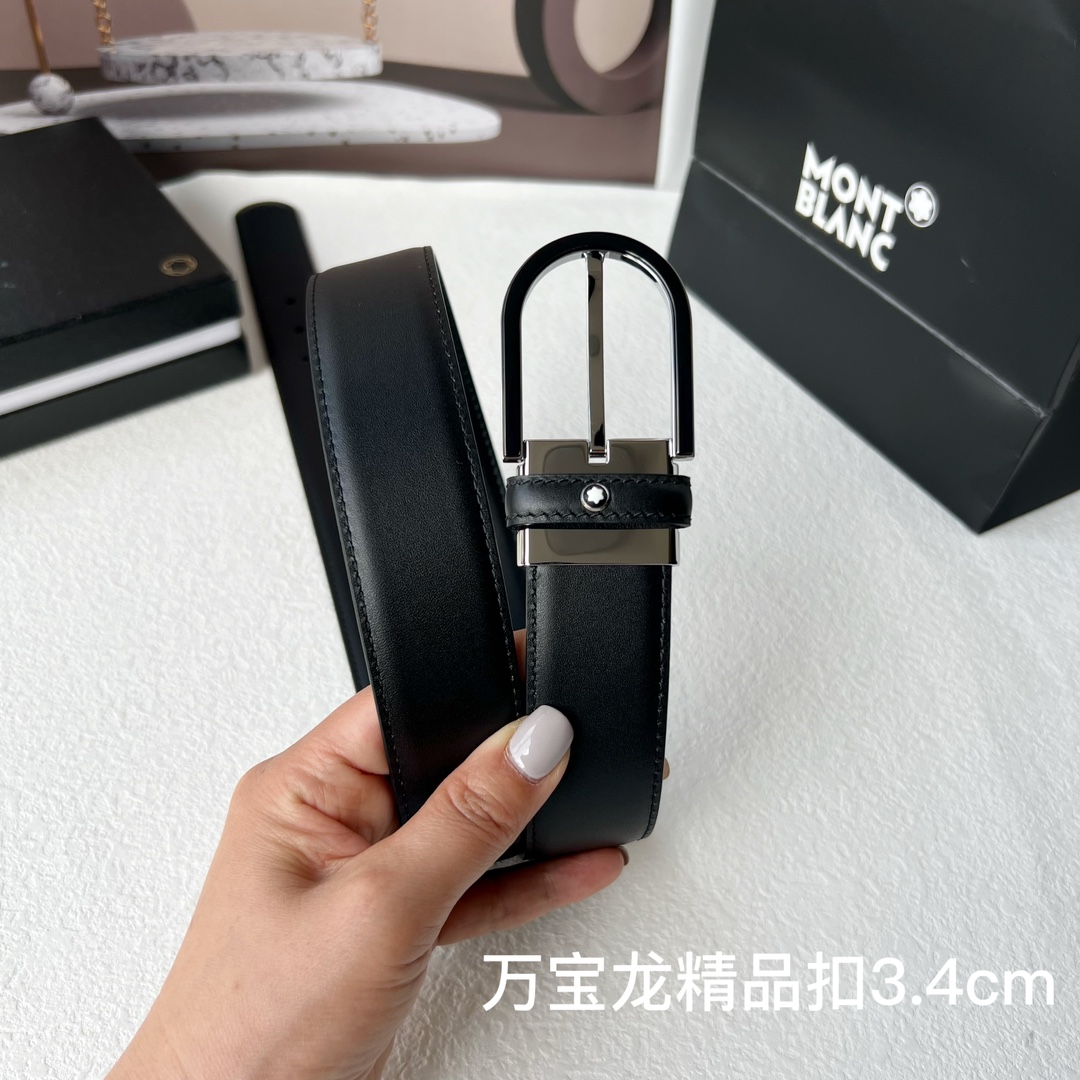 品牌万宝龙Montblanc家持续其一贯的高雅绅士精致的风格进口小牛皮手感细腻柔软纯铜精品男士必备！宽度