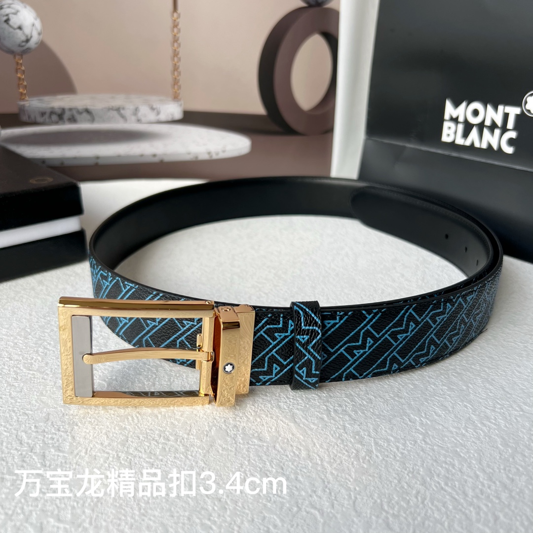 品牌万宝龙Montblanc家持续其一贯的高雅绅士精致的风格进口小牛皮手感细腻柔软纯铜精品男士必备！宽度