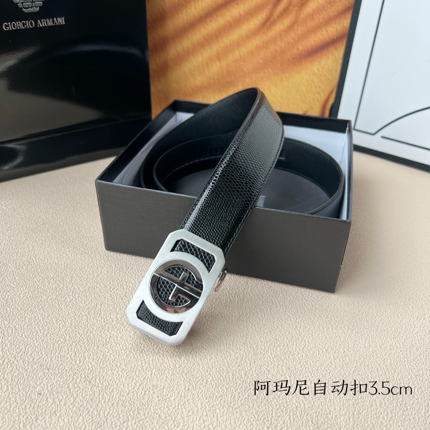 Steel Automatic Belt Purchase for Amani Men: Grade “Amani Men’s Automatic Belt” – 3.5 cm Wide - 图片 8