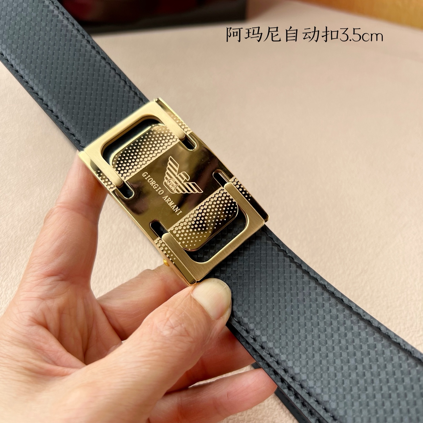 Steel Automatic Belt “Amani Men’s” with 3.5 cm Width – New Grade “AM” Calves Purchases - 图片 2