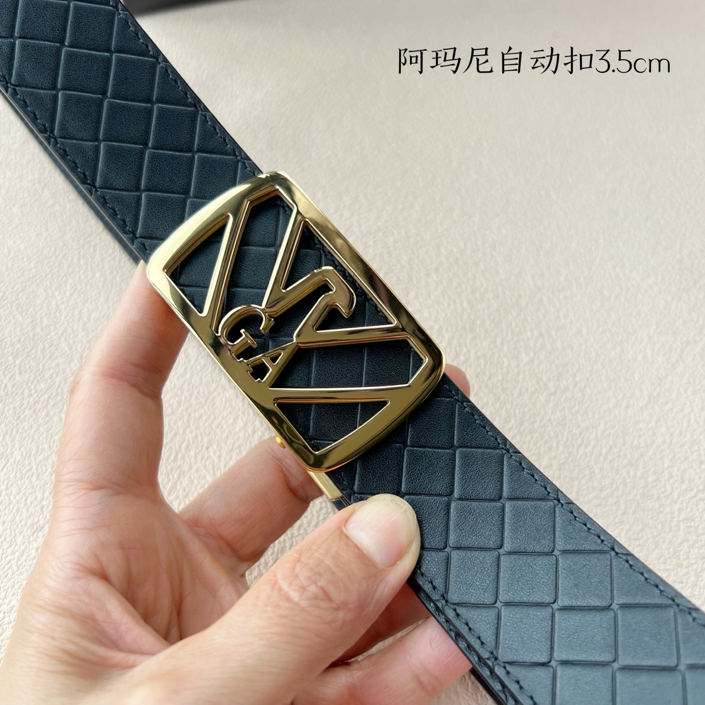 Steel Automatic Belt for Men: Grade Amani Calves Purchase, 3.5cm Width - 图片 5