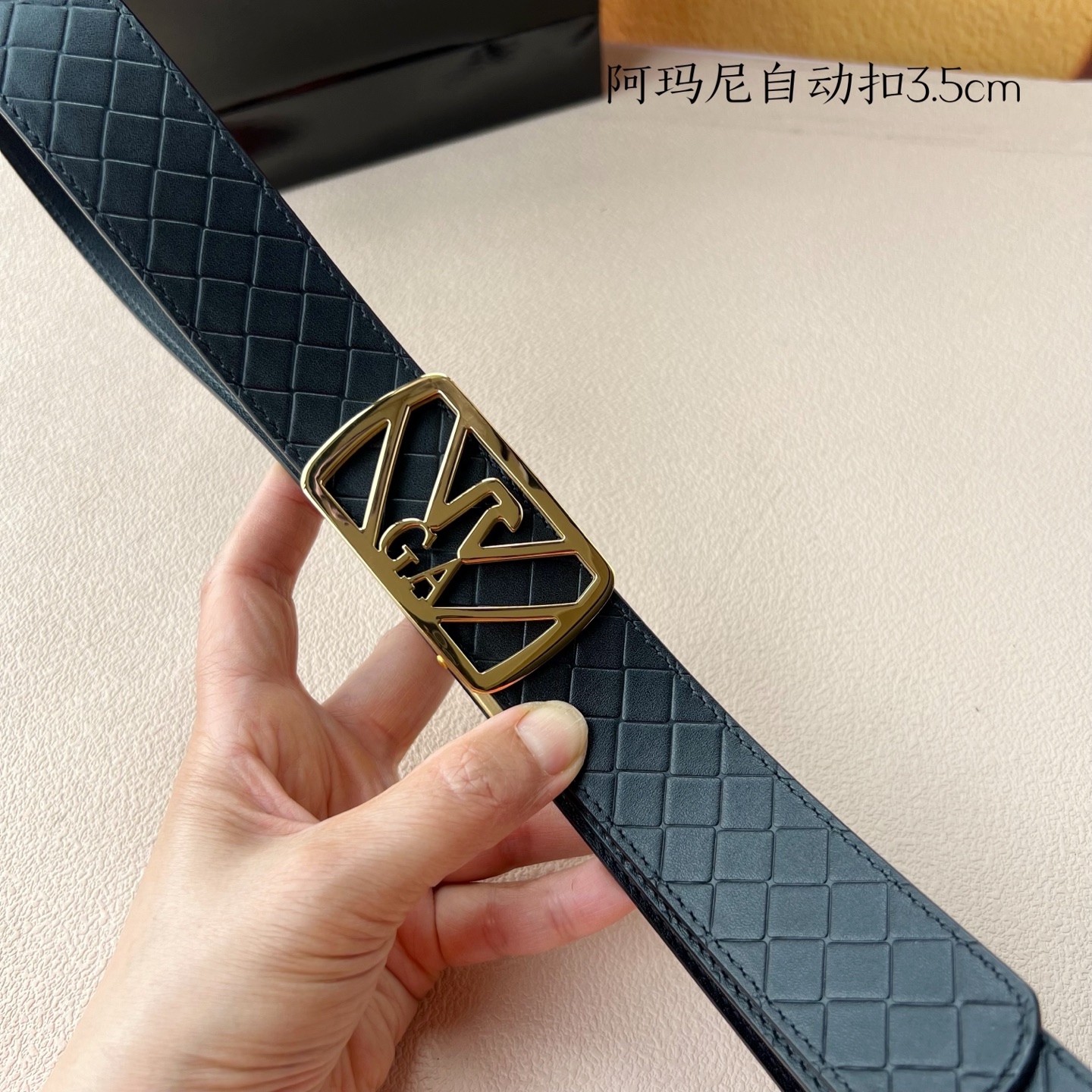 Steel Automatic Belt for Men: Grade Amani Calves Purchase, 3.5cm Width - 图片 6