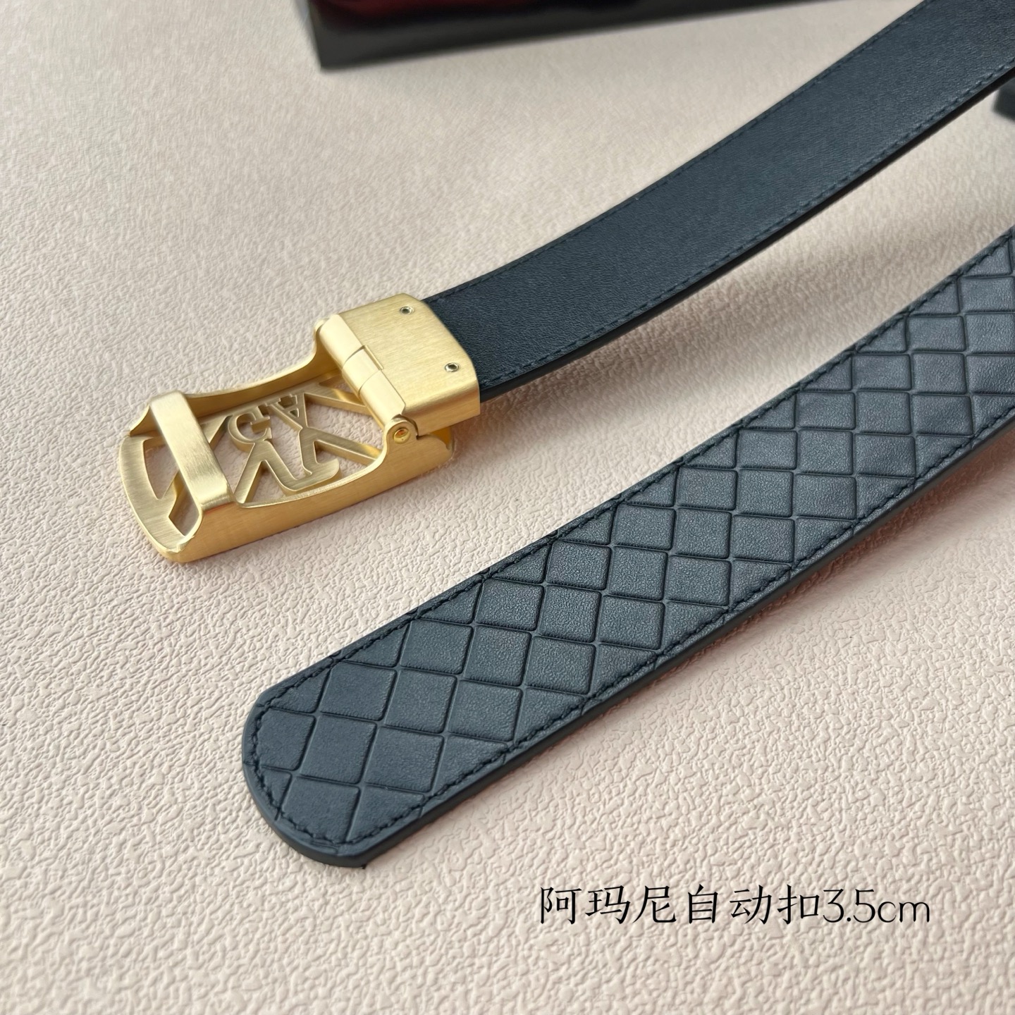 Steel Automatic Belt for Men: Grade Amani Calves Purchase, 3.5cm Width - 图片 2