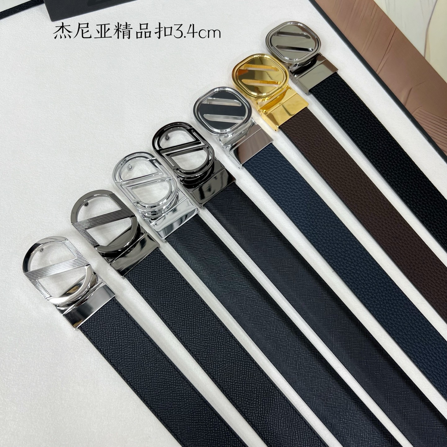 【杰尼亚】：Ermenegildo Zegna精品扣，纯铜五金材质可旋转设计，双面可用，