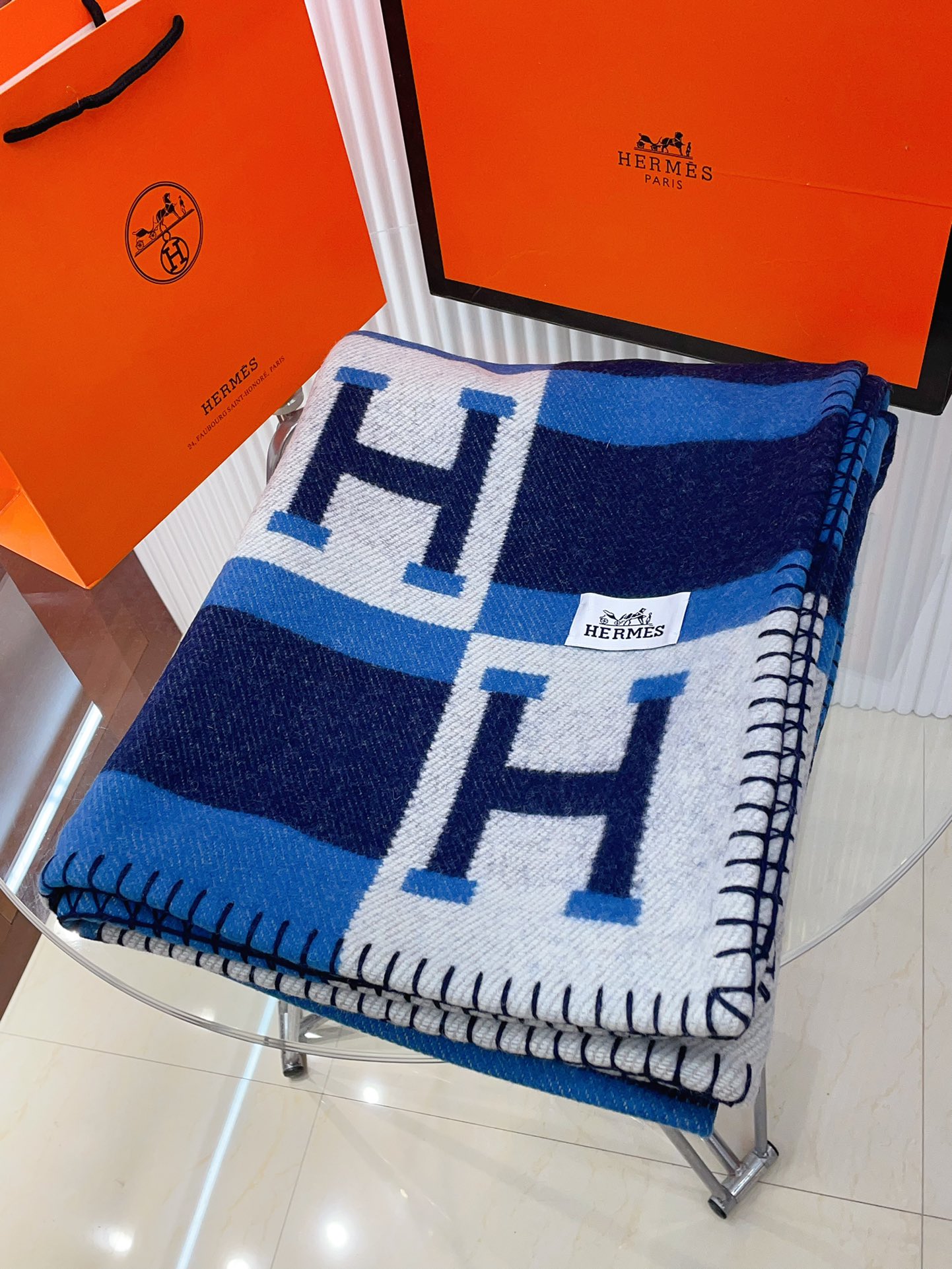 Hermes Geschäft
 Decke Kaufen Sie 2024 Replik
 Kaschmir Wolle Herbst/Winter Kollektion Lässig