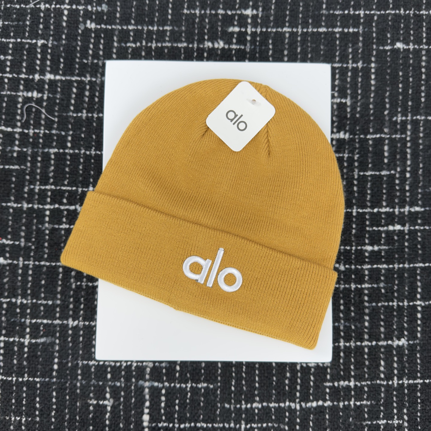 🎀alo针织帽👏双层毛织