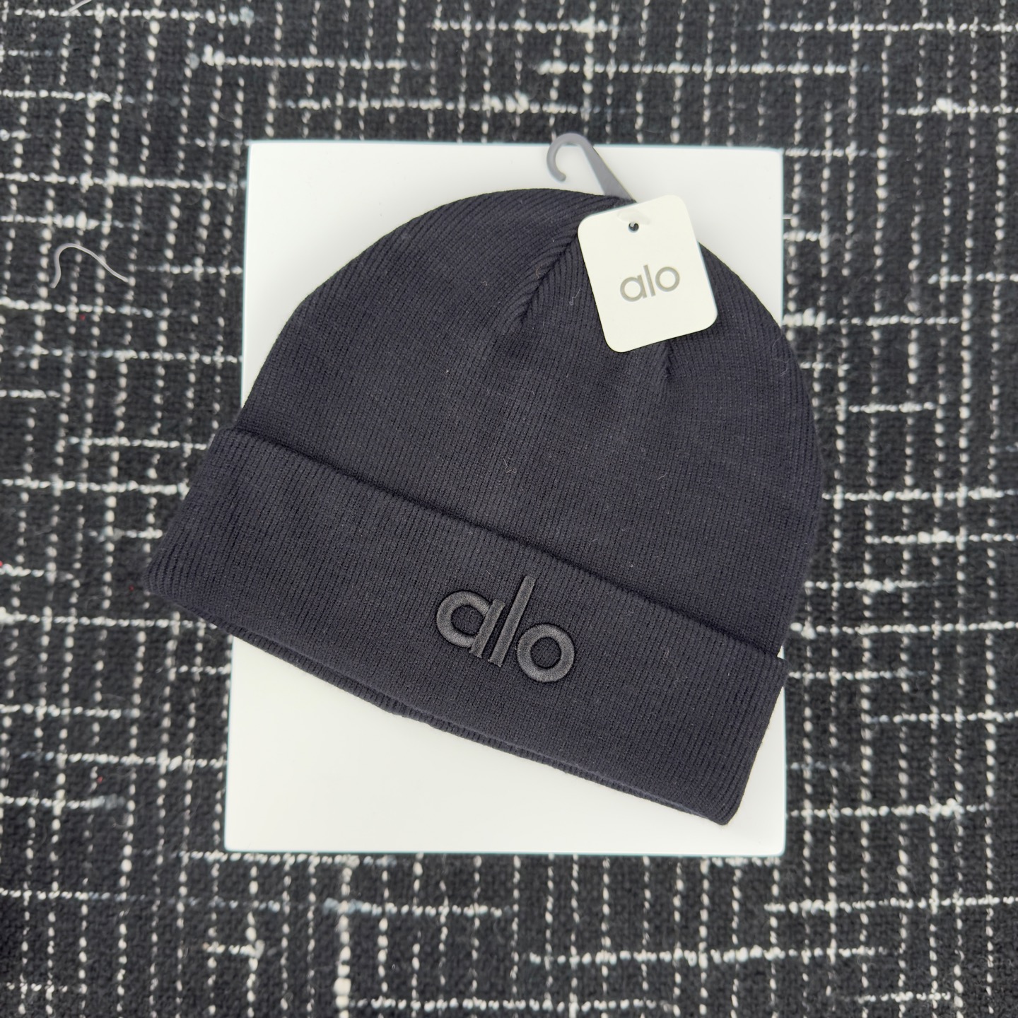 🎀alo针织帽👏双层毛织