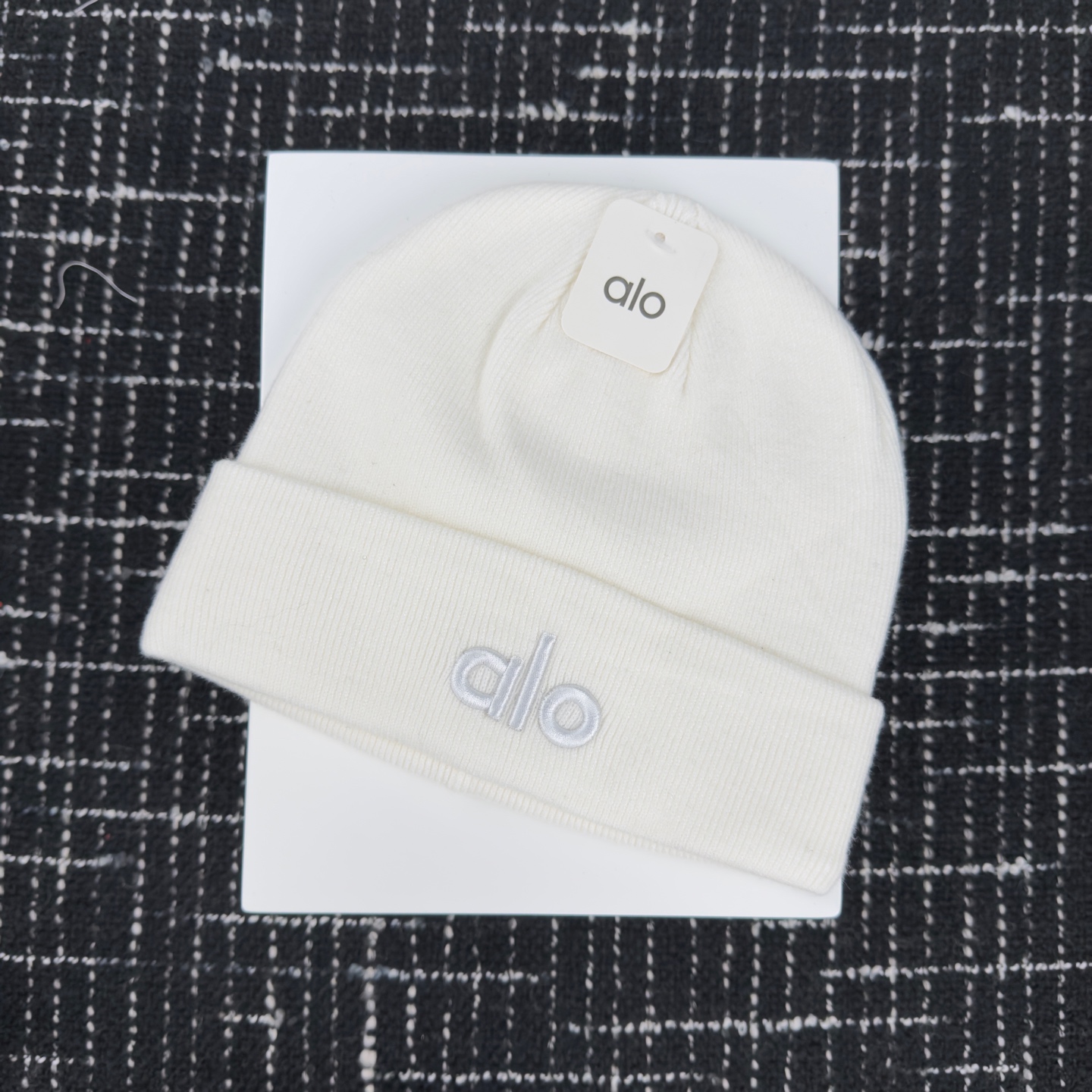 🎀alo针织帽👏双层毛织