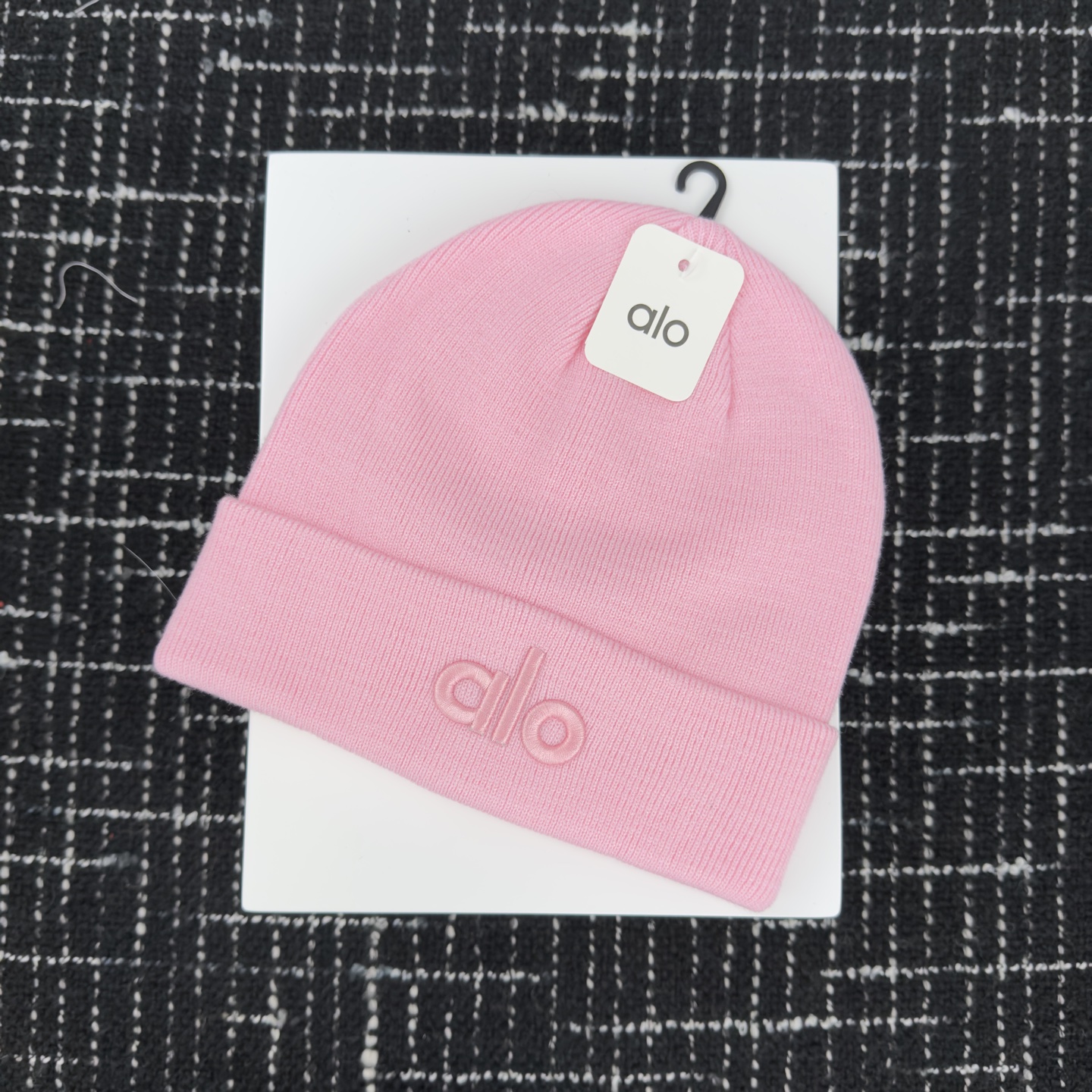 🎀alo针织帽👏双层毛织