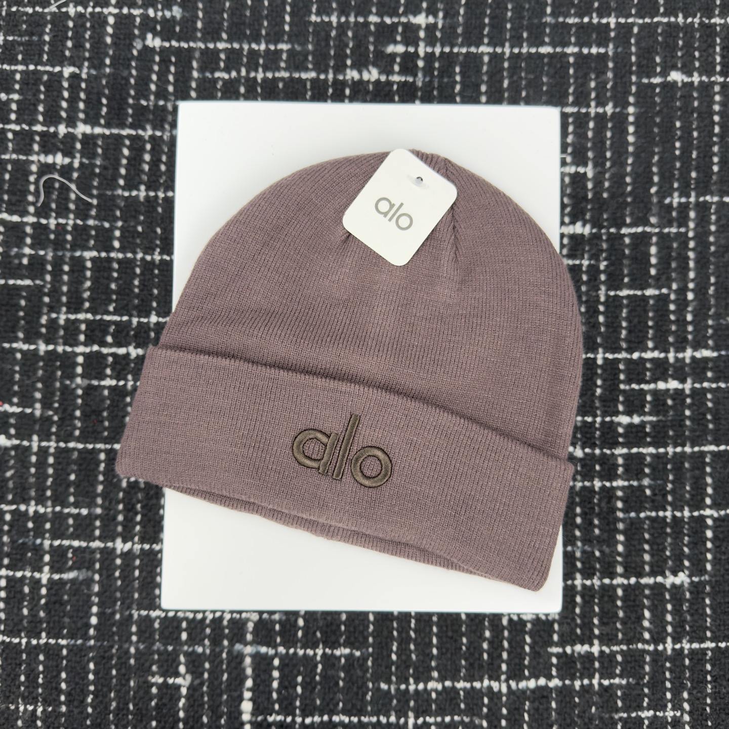 🎀alo针织帽👏双层毛织