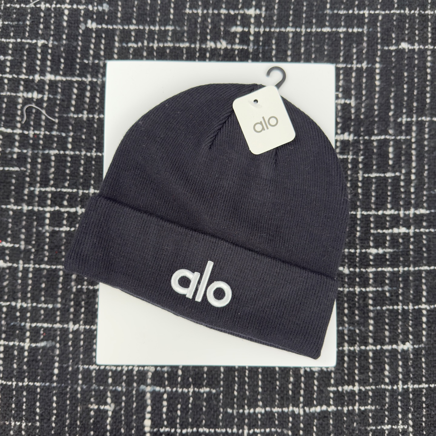 🎀alo针织帽👏双层毛织